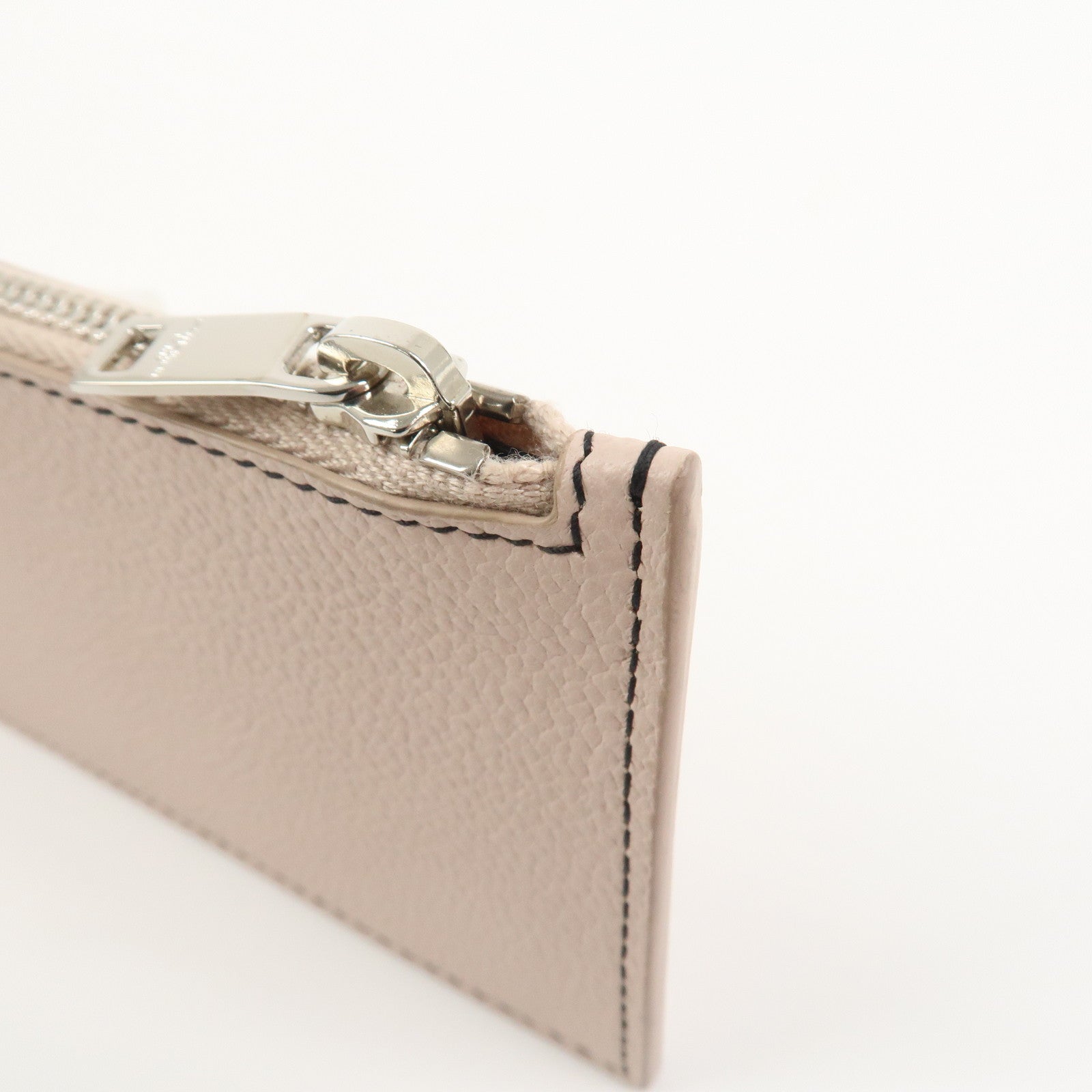 SAINT LAURENT PARIS Leather Card Case Card Holder Light Pink 458583