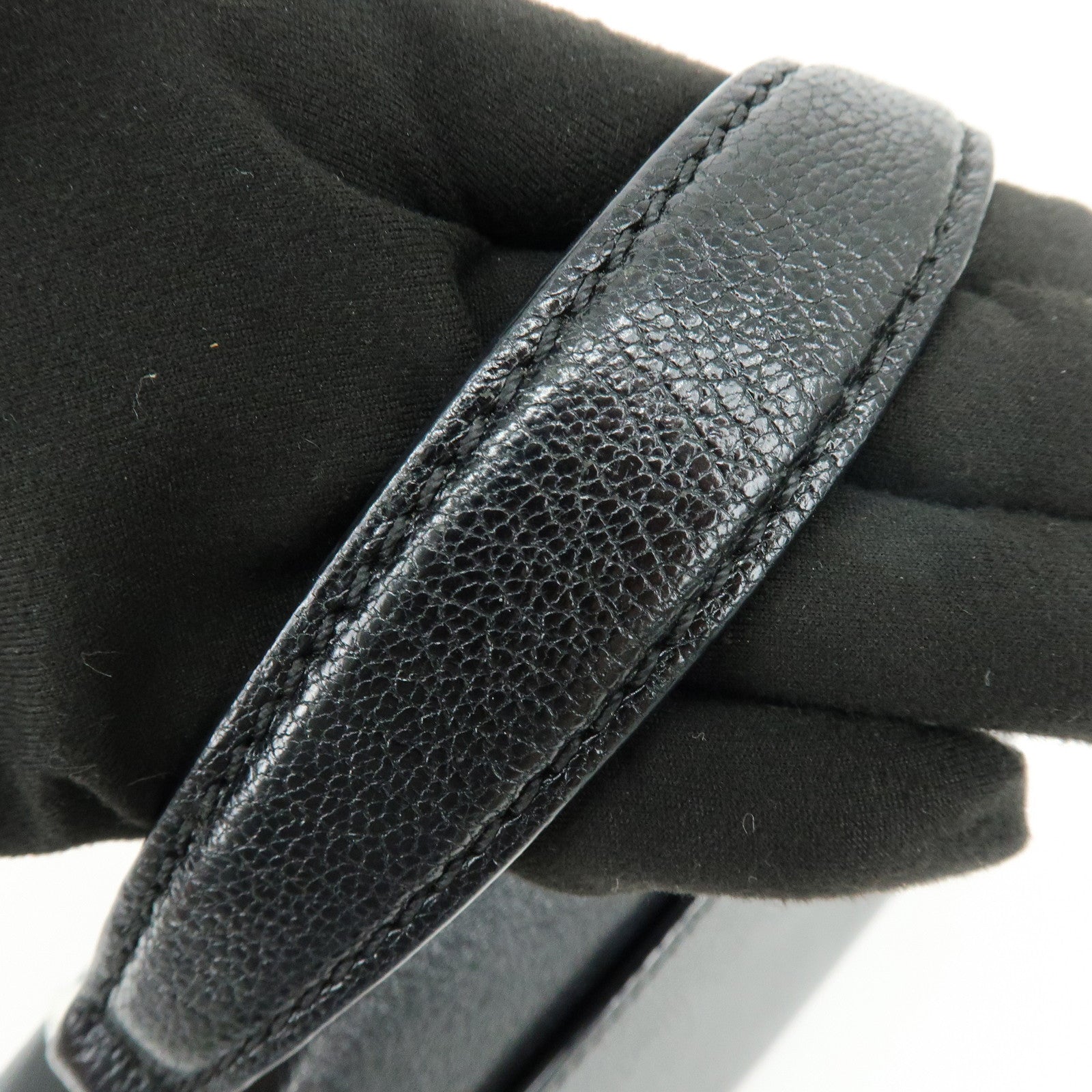 Jimmy Choo Madeline Leather Rhinestone 2Way Hand Shoulder Bag Black