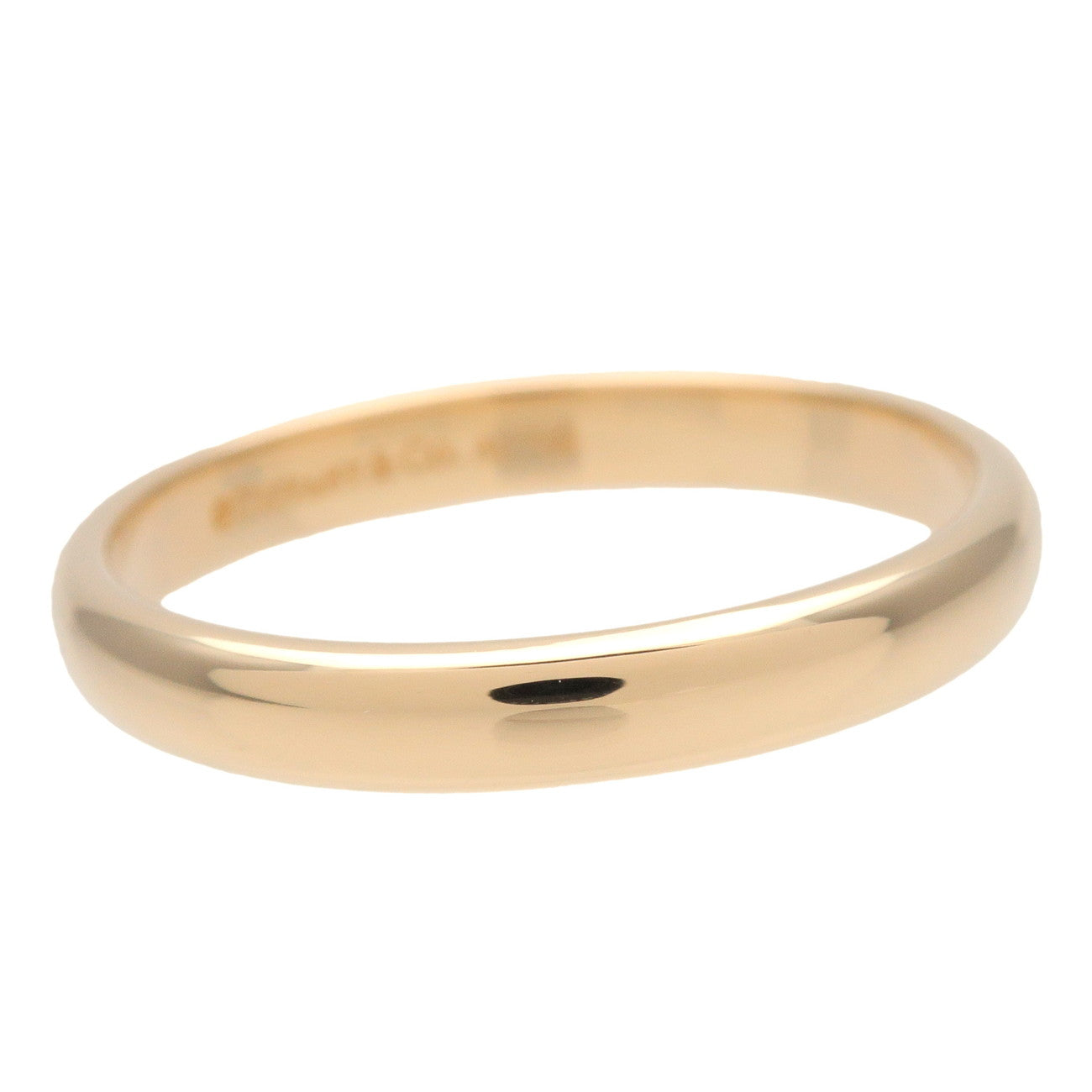 Tiffany & Co Forever Wedding Band Ring K18 750YG #58 US8.25 EU58