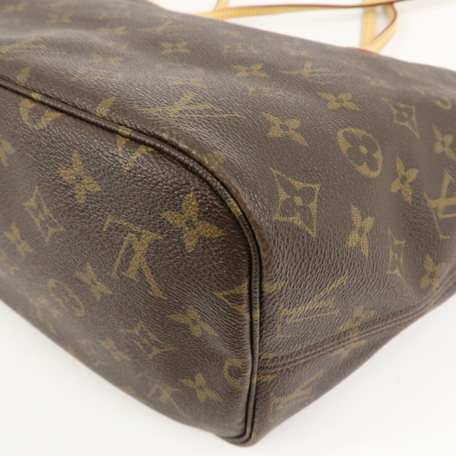 Louis Vuitton Monogram Neverfull MM Tote Bag Brown M40156