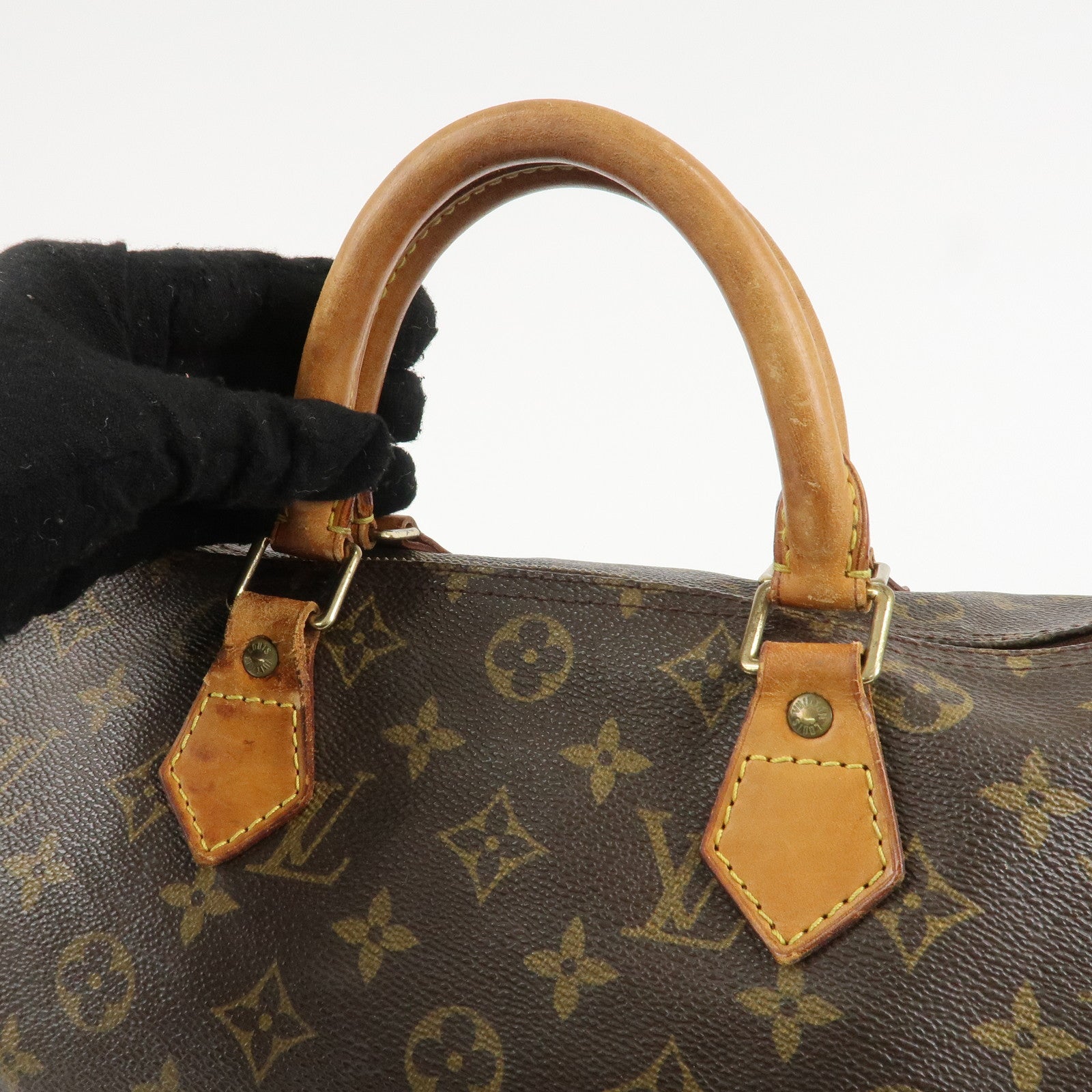 Louis Vuitton Monogram Speedy 30 Boston Bag Hand Bag M41526 Used