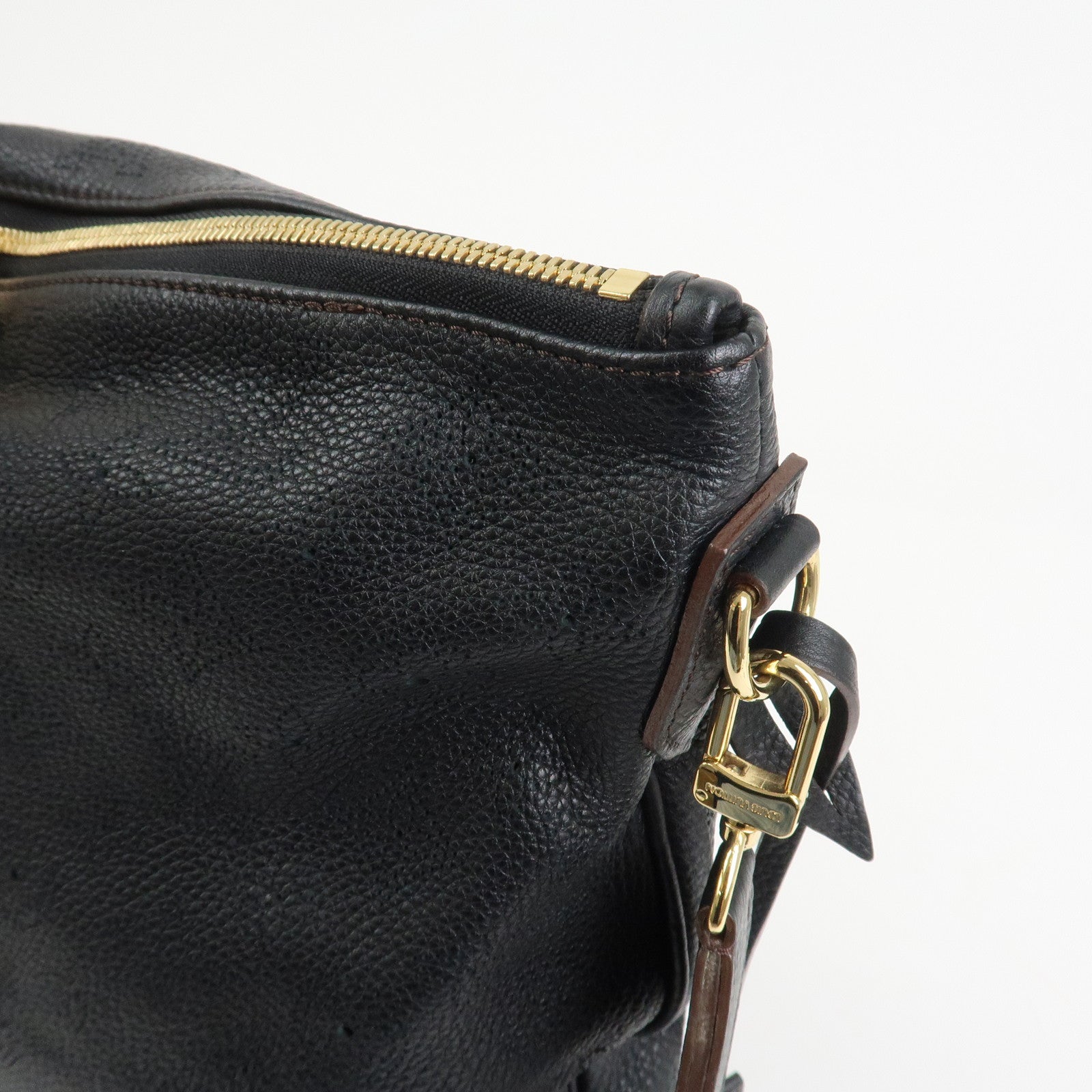 Louis Vuitton Monogram Mahina Leather 2Way Shoulder Bag Noir M93987