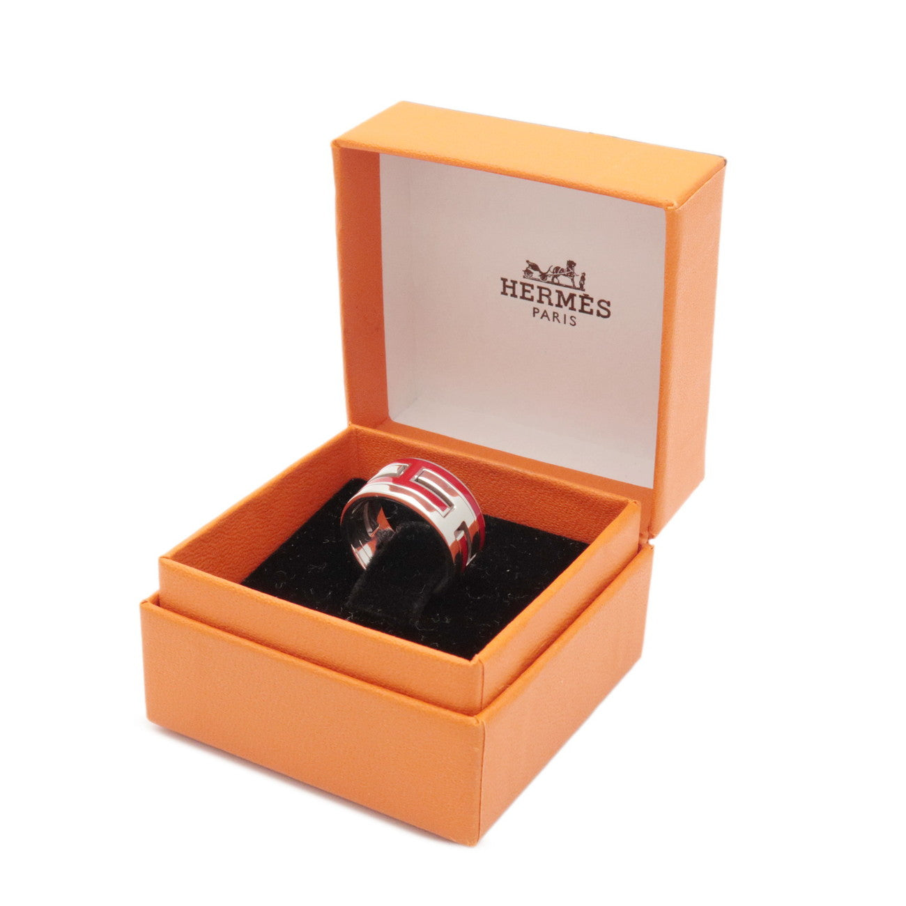 HERMES Move Ash Ring SV925 Silver #51 US5.5 EU51 HK12