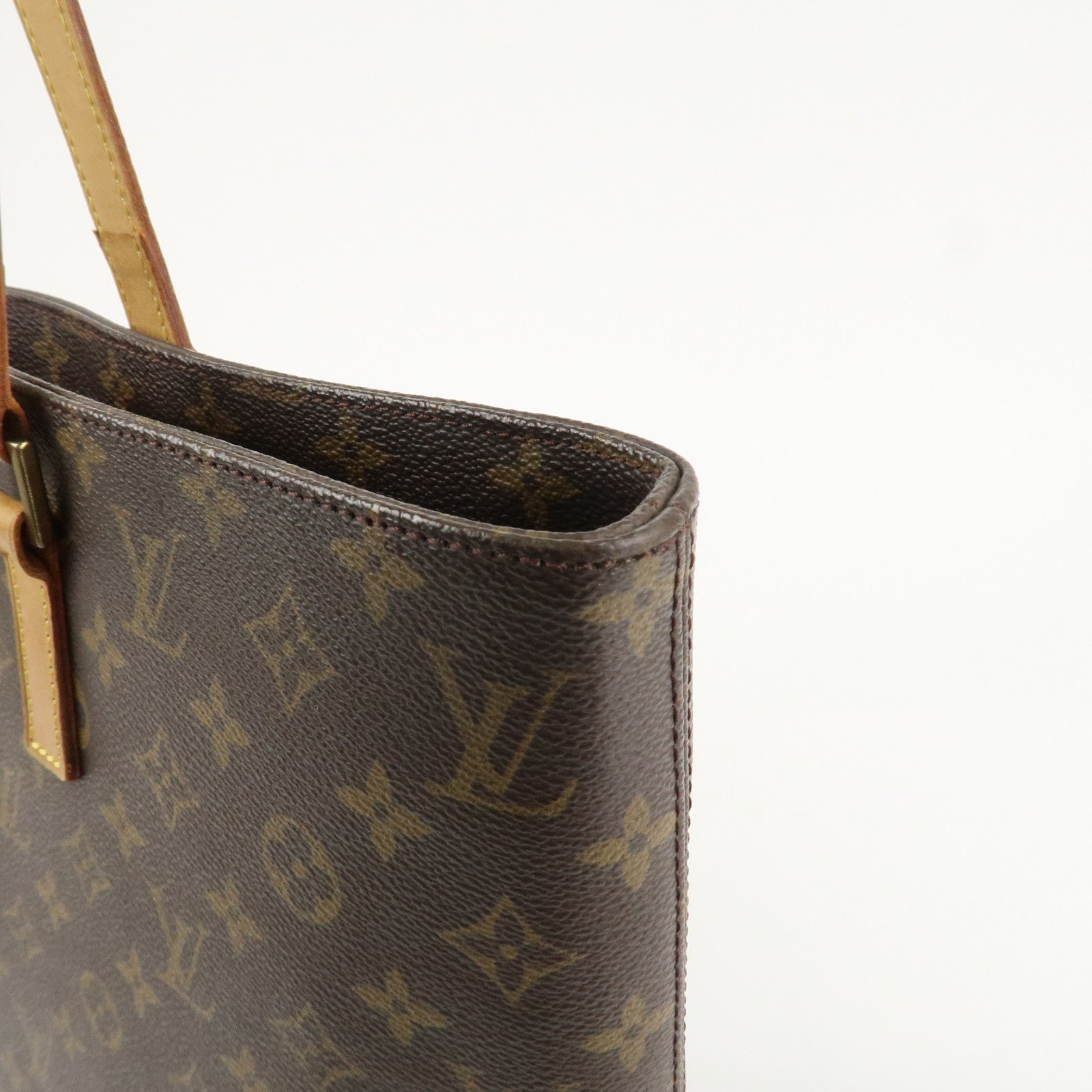 Louis Vuitton Monogram Luco Tote Bag Hand Bag Brown M51155 Used