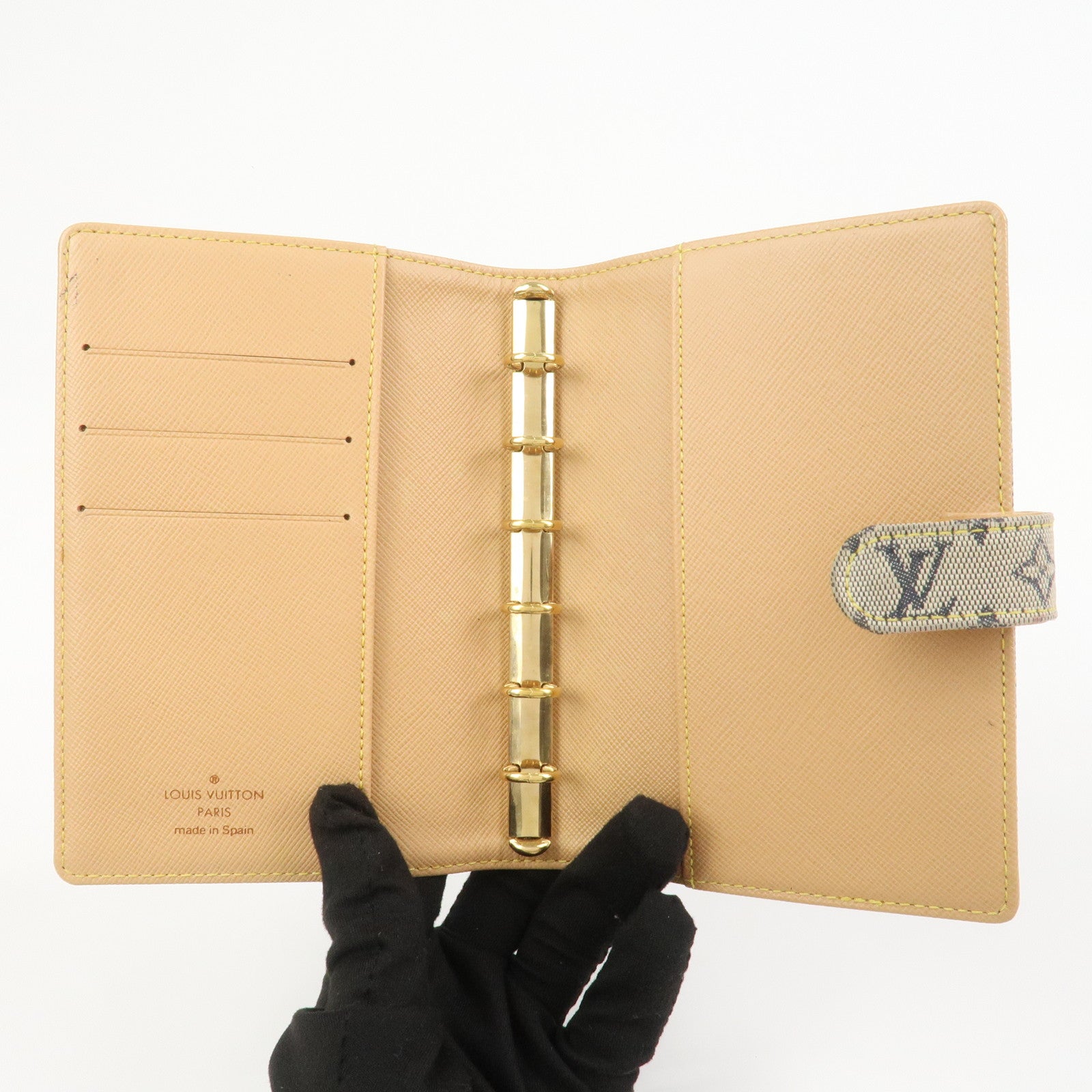 Louis Vuitton Monogram Mini Agenda PM Planner Cover Blue R20905
