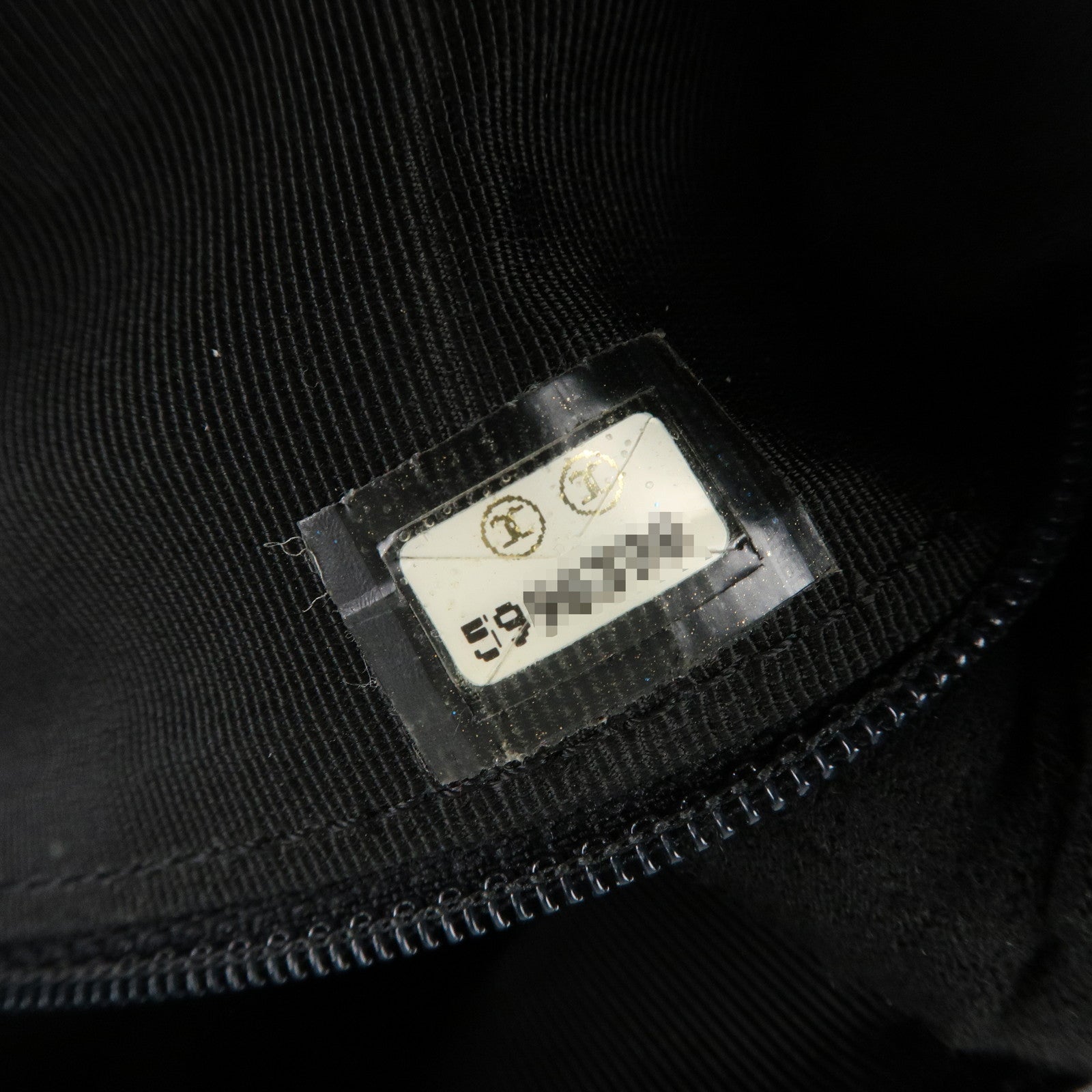 CHANEL COCO Mark Lamb Skin Shoulder Bag Crossbody Bag Black Used