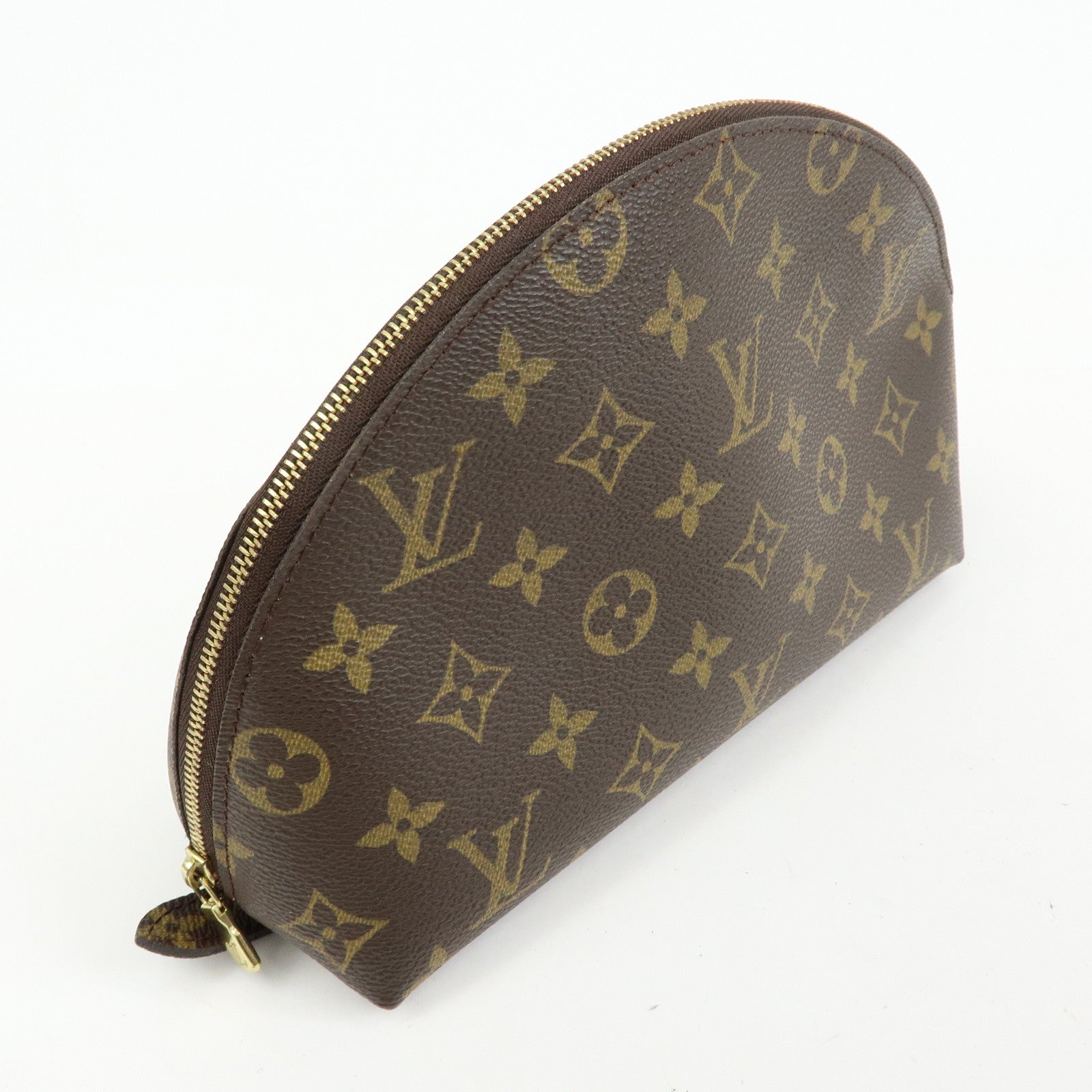 Louis Vuitton Monogram Trousse Demi Ronde Cosmetic Pouch M47520