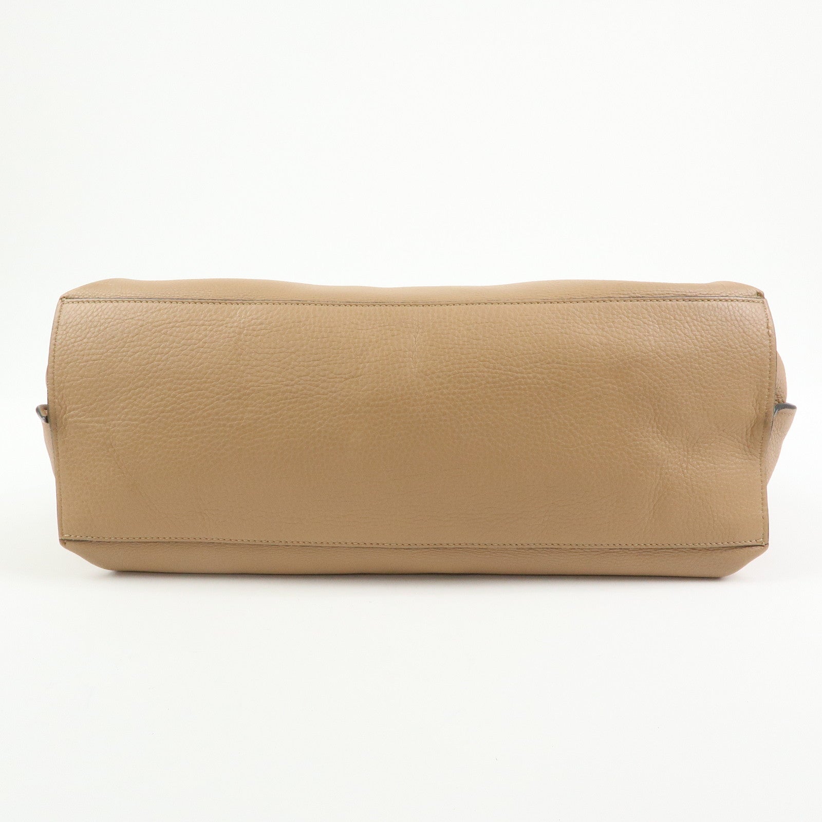 GUCCI Bamboo Daily Leather 2Way Bag Hand Shoulder Bag Beige 370830
