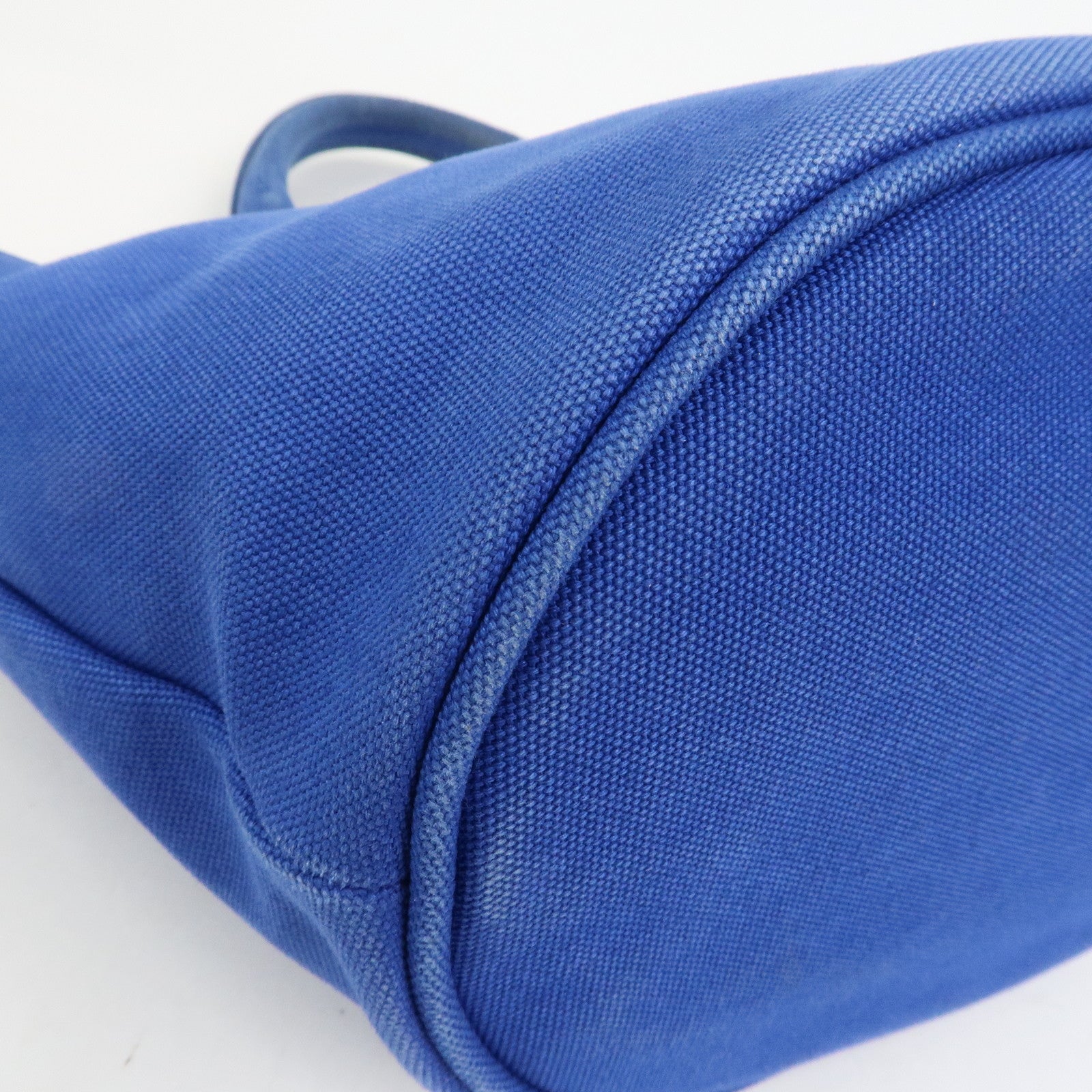 PRADA Canapa Canvas 2Way Bag Hand Bag Shoulder Bag Blue 1BG186