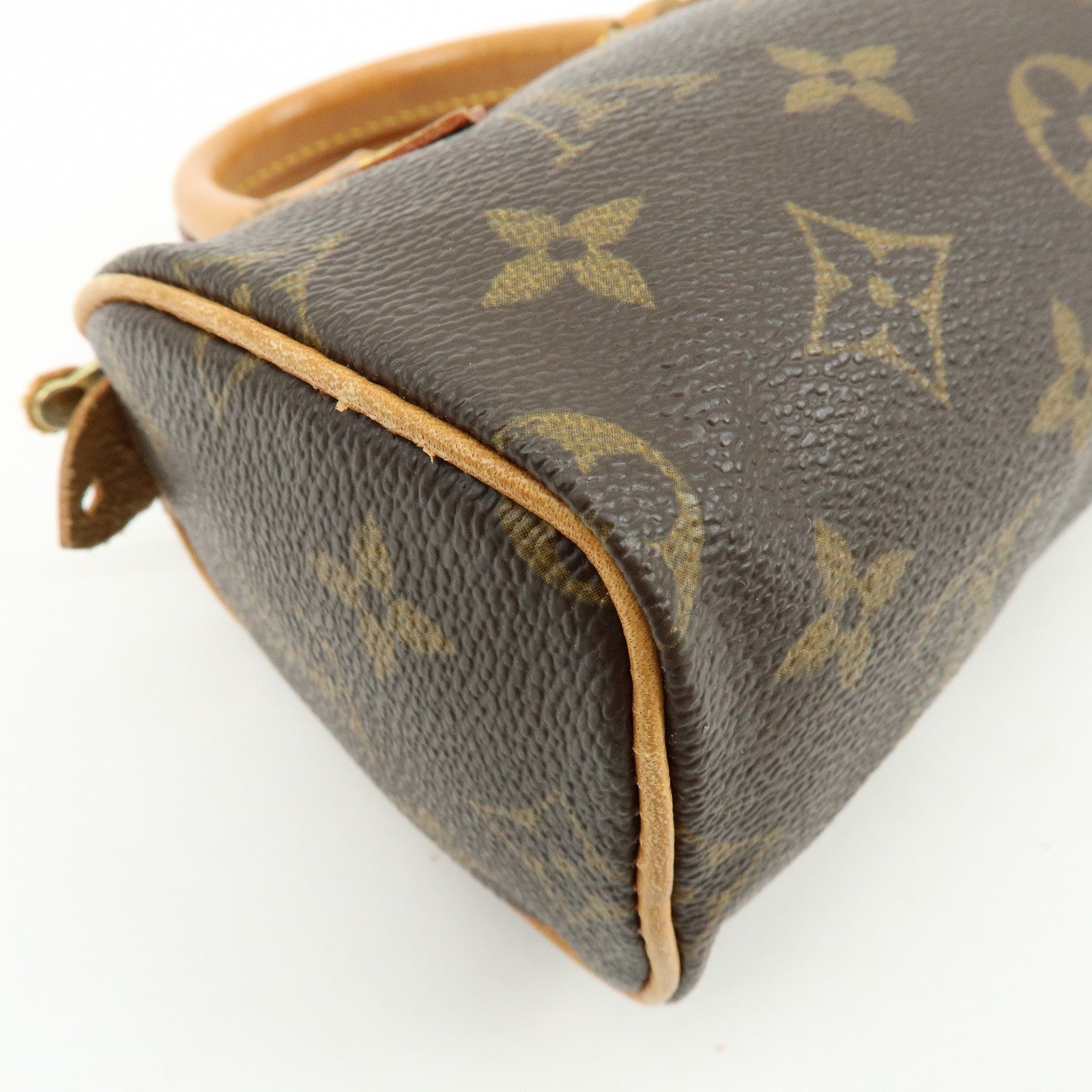 Louis Vuitton Monogram Mini Speedy Hand Bag Brown M41534