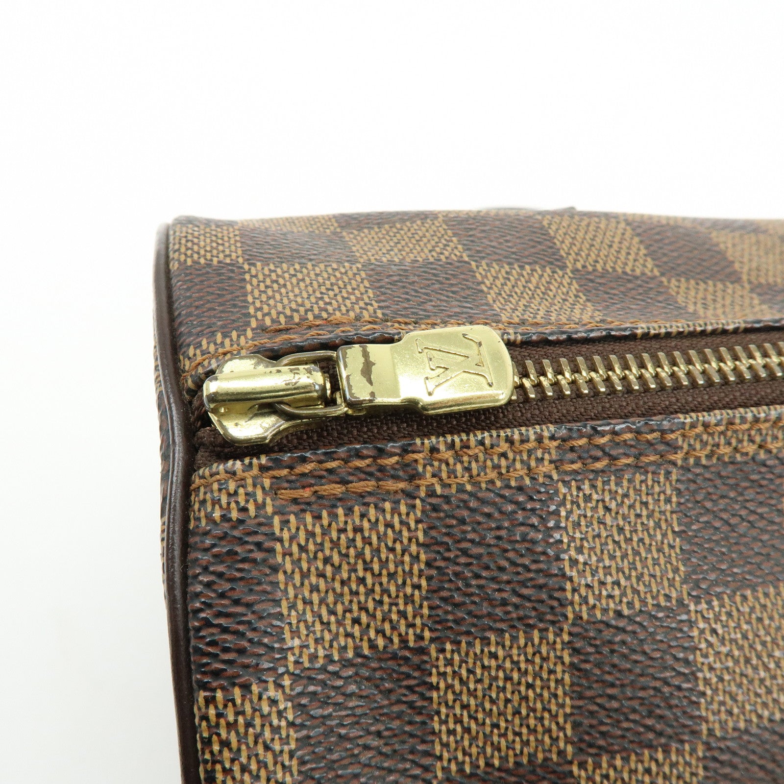 Louis Vuitton Damier Ebene Papillon 30 Hand Bag Brown N51303