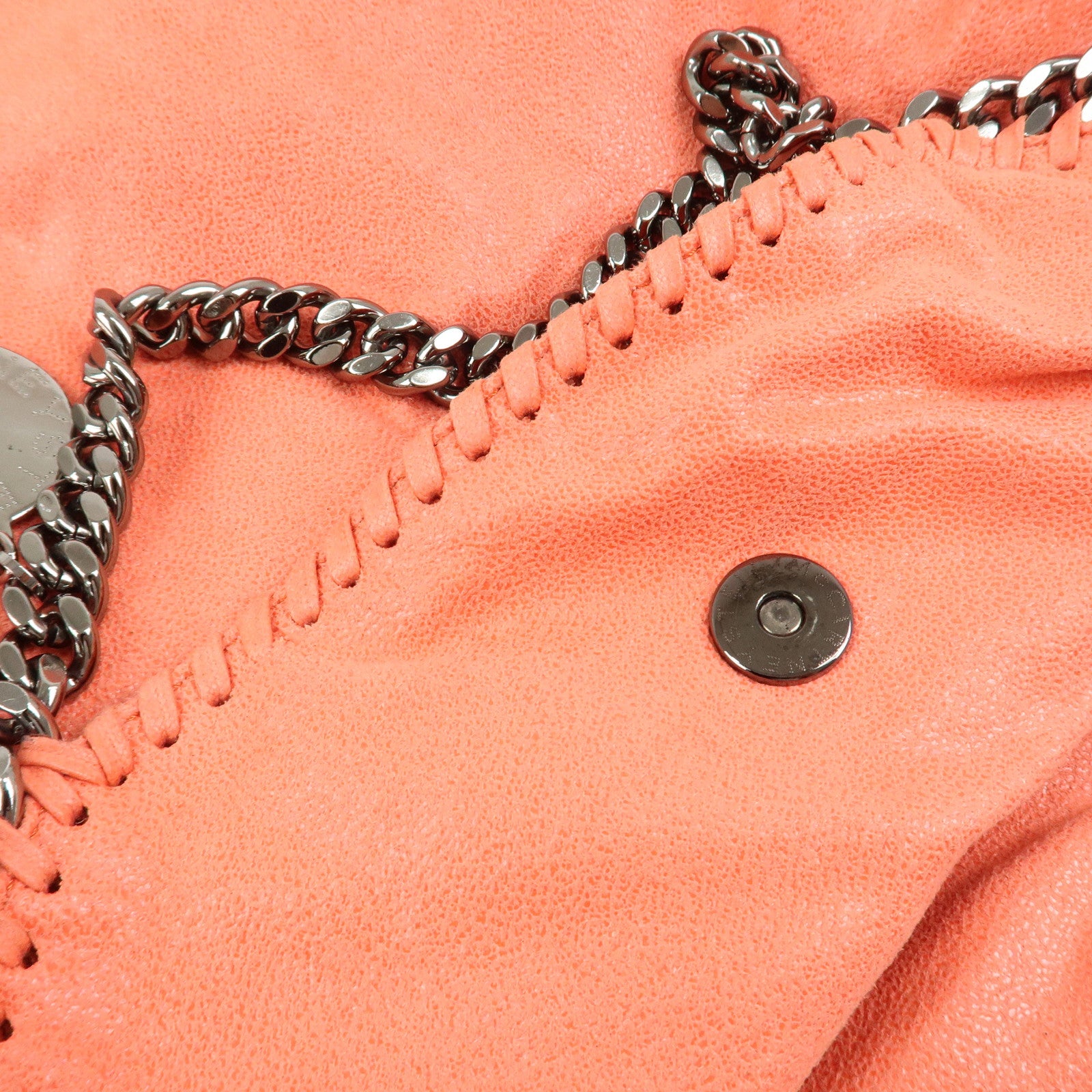 STELLA MCCARTNEY Falabella Fold-Over Tote 2Way Bag Orange