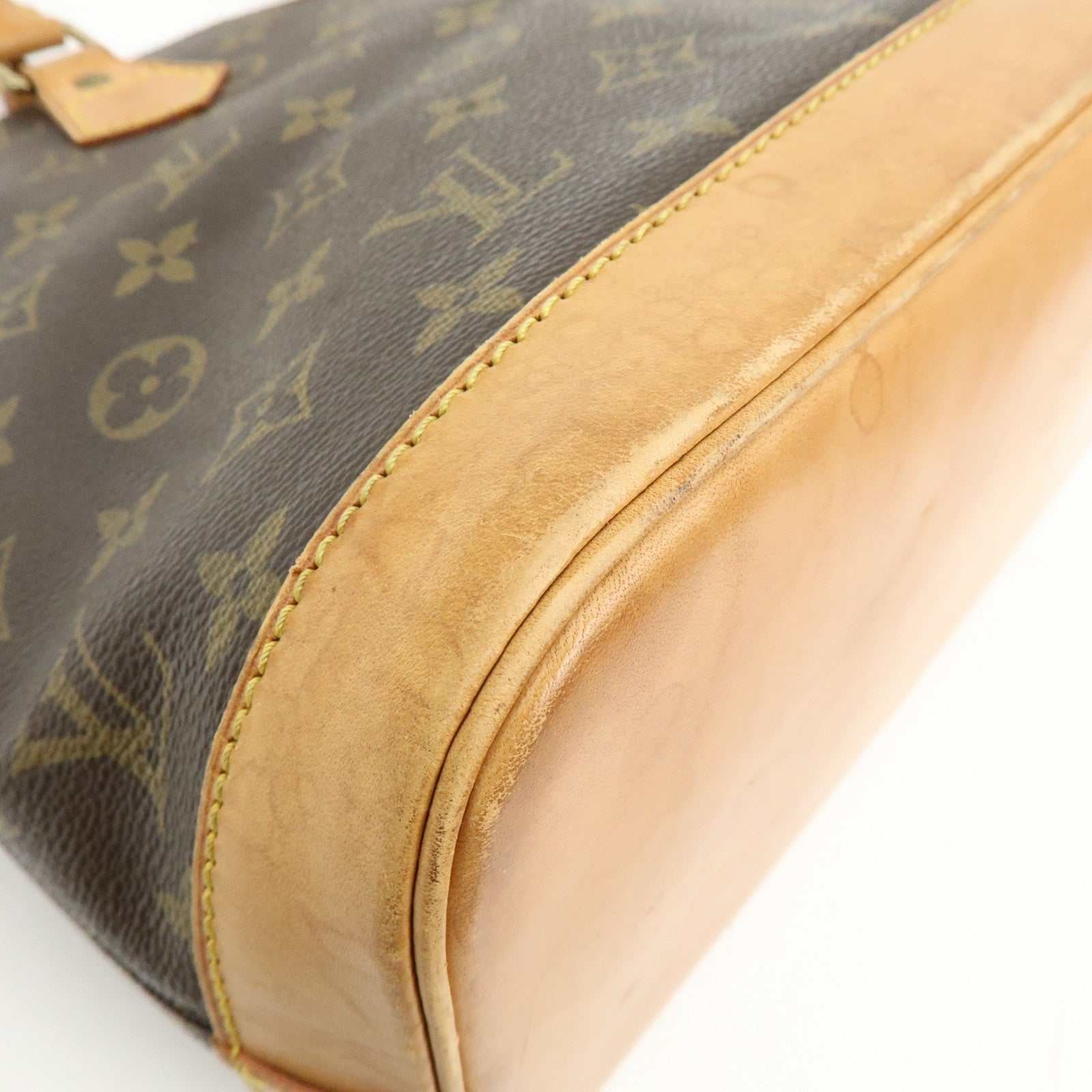 Louis Vuitton Monogram Alma Hand Bag Brown M51130