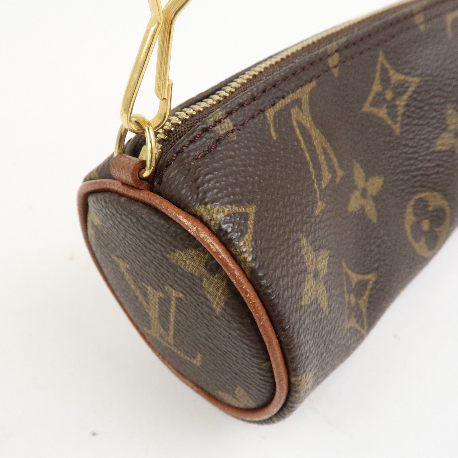 Louis Vuitton Monogram Mini Pouch for Papillon Bag Old Style Brown