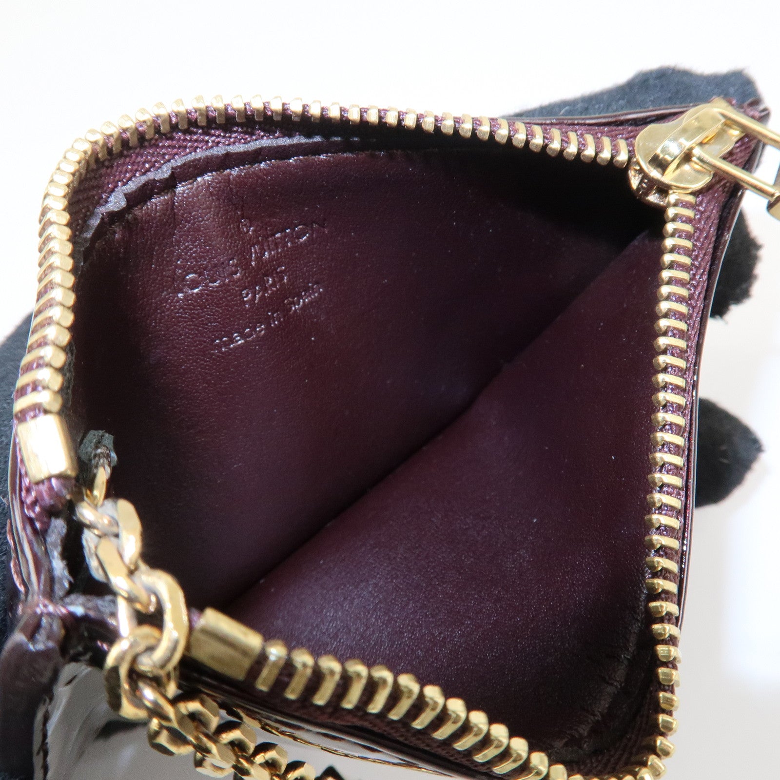 Louis Vuitton Monogram Vernis Pochette Cles Coin Case Key Case M93518 Used