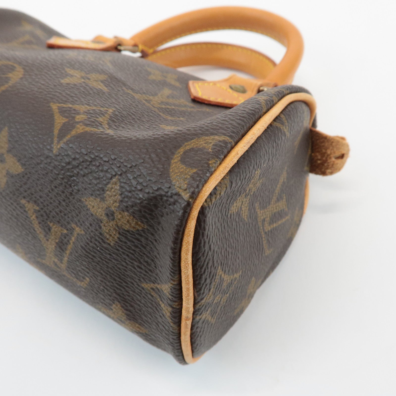 Louis Vuitton Monogram Mini Speedy Hand Bag Brown M41534