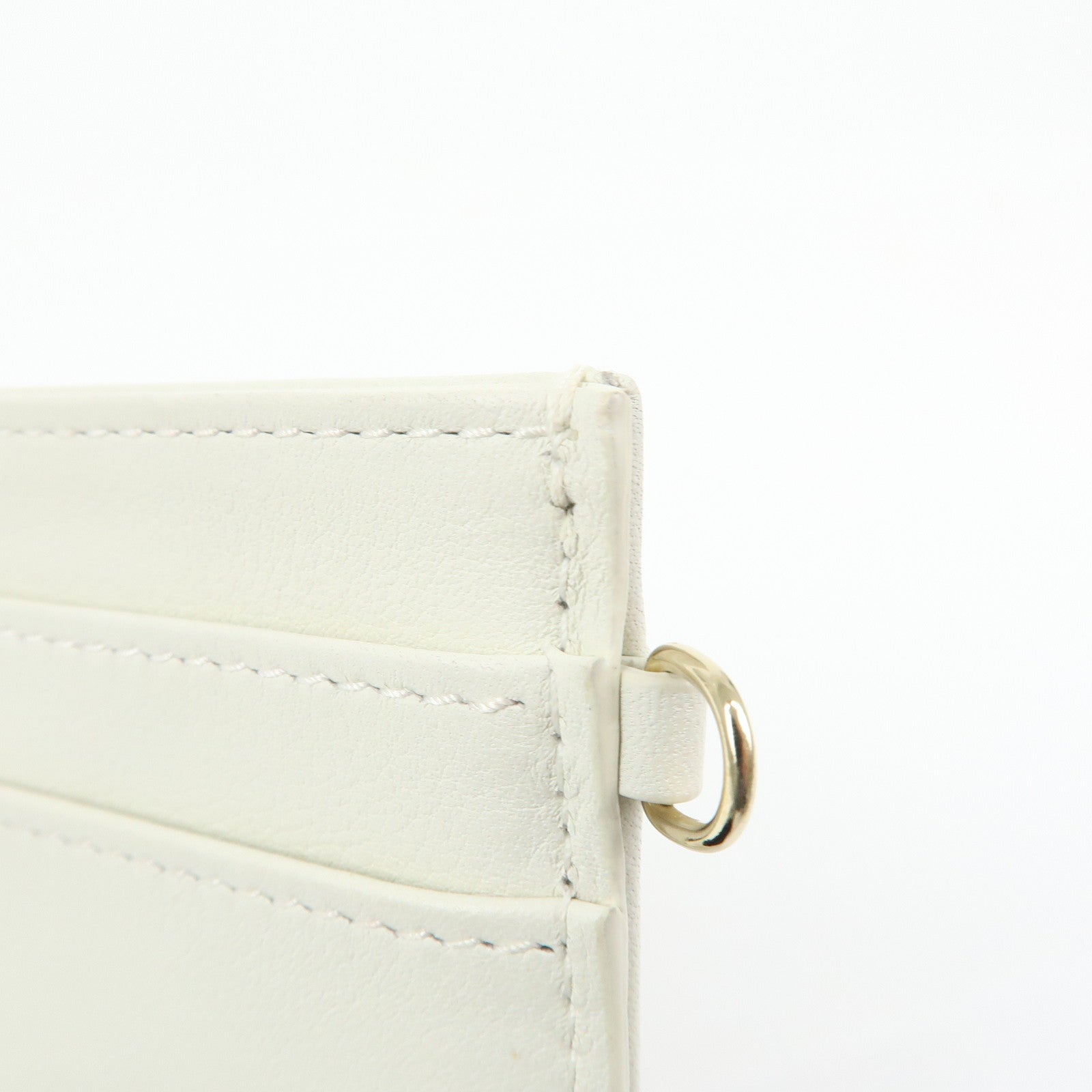 Christian Dior Lady Dior Amore Valentine Leather Card Case Ivory