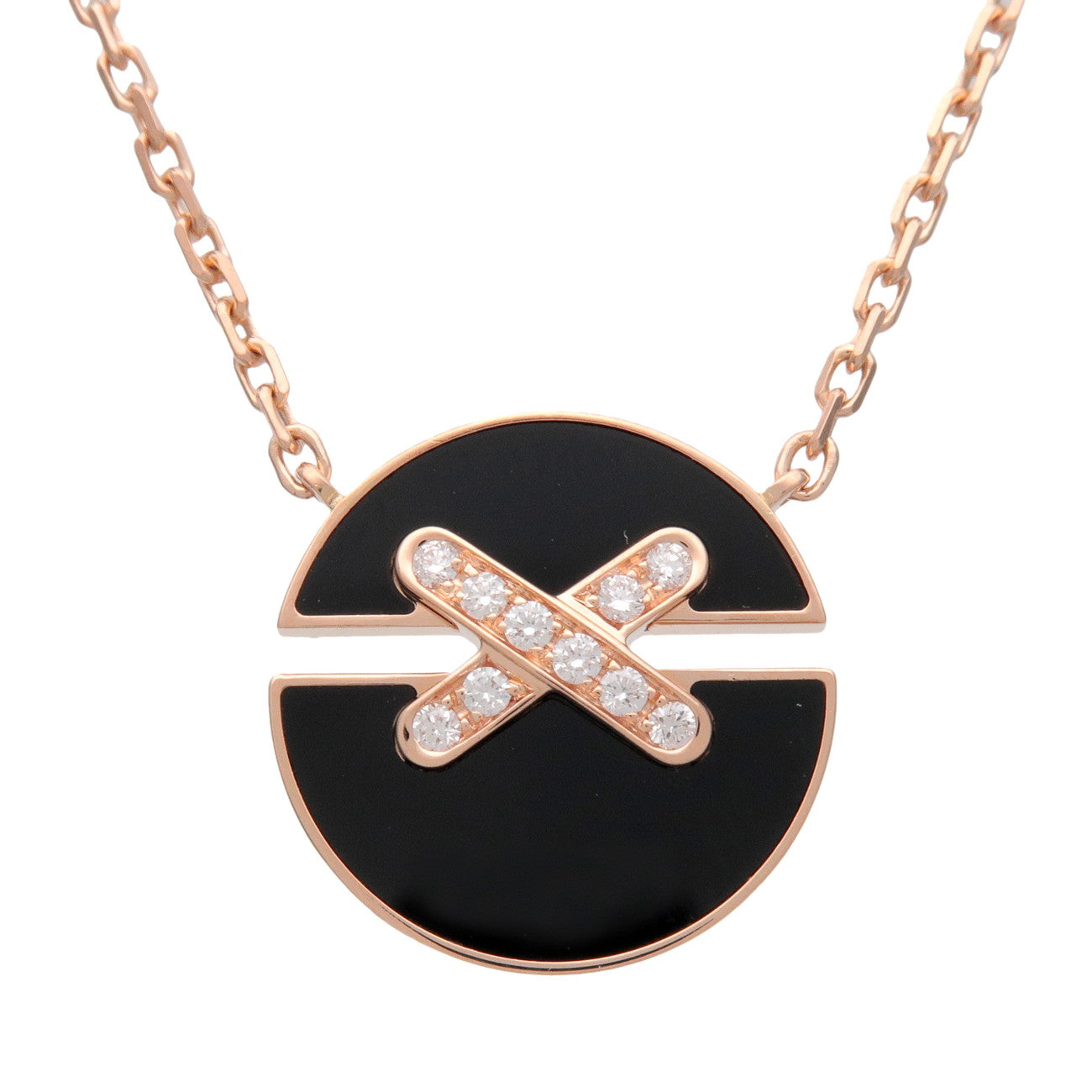 CHAUMET Jeux de Liens Harmony Diamond Necklace Small 750PG 084998