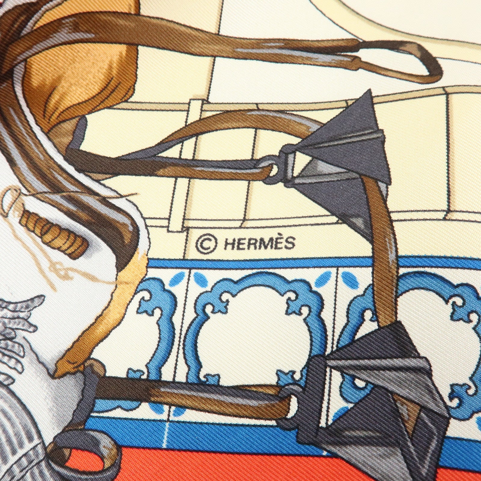HERMES Carre 90 Silk Scarf Real Escuela AndaluzaDel Arte Ecuestre