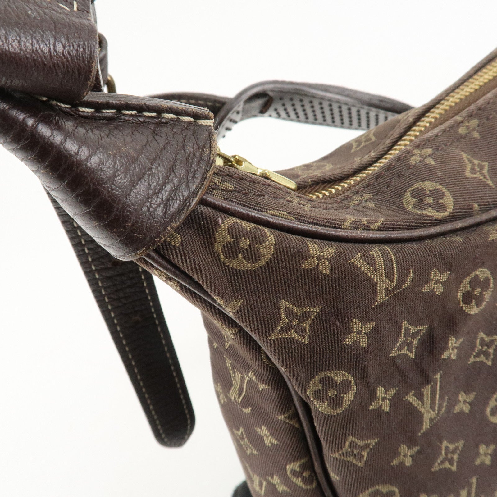 Louis Vuitton Monogram Mini Lin Boulogne Shoulder Bag Brown M95225 Used
