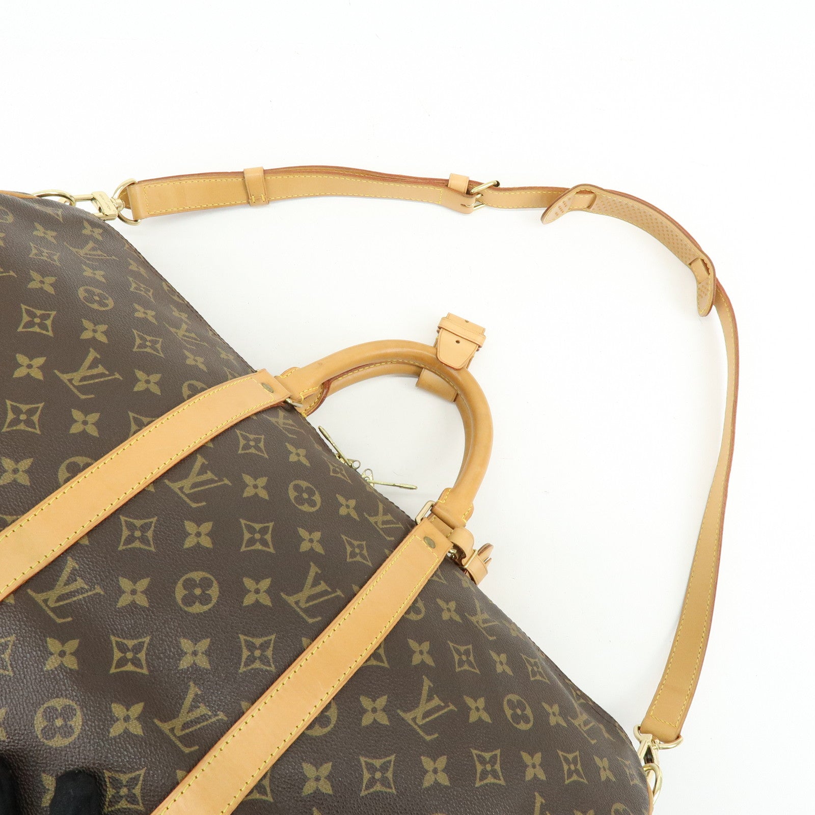 Louis Vuitton Monogram Keep All Bandouliere 50 Boston Bag M41416