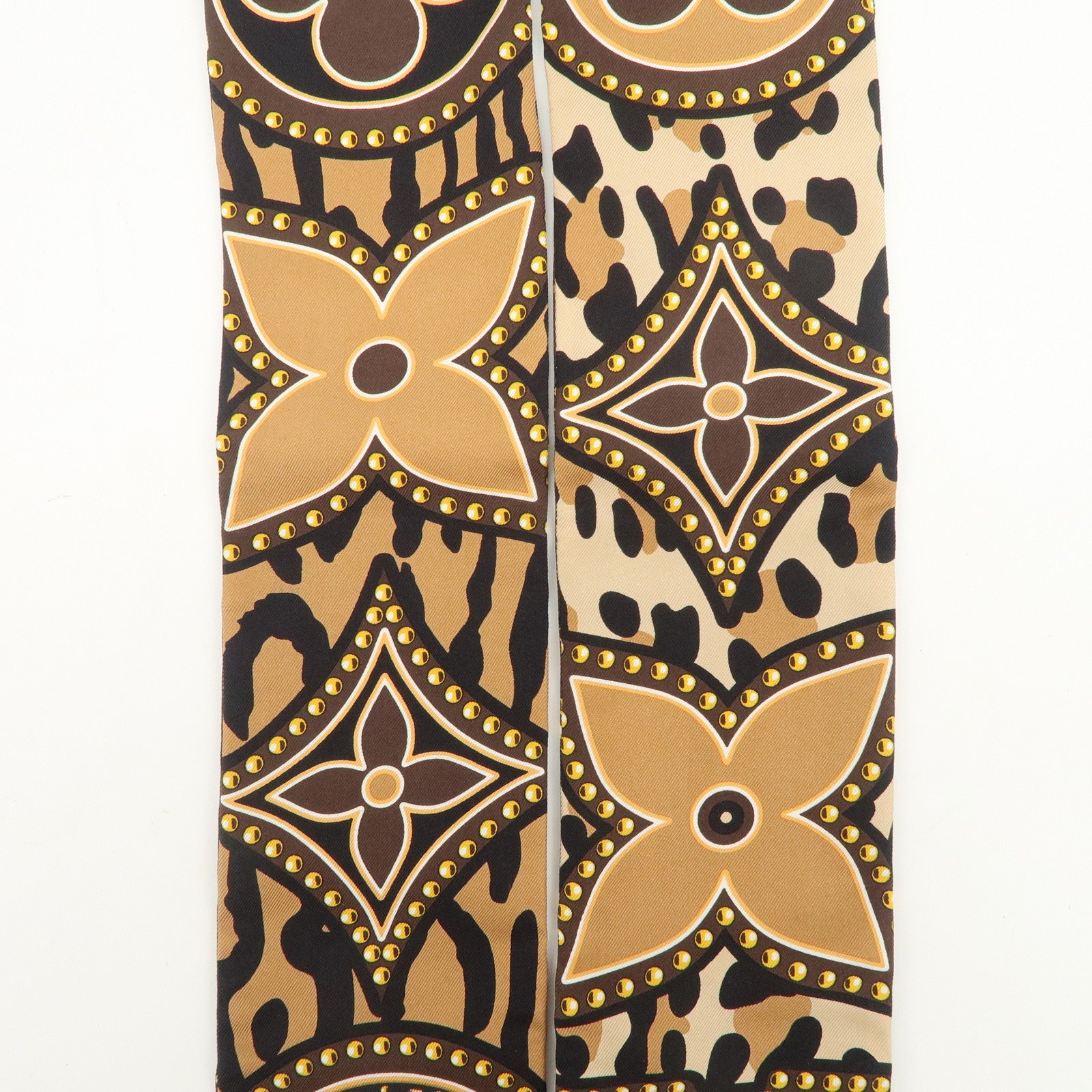 Louis Vuitton Monogram LV World Bandeau Silk 100% Scarf M70853