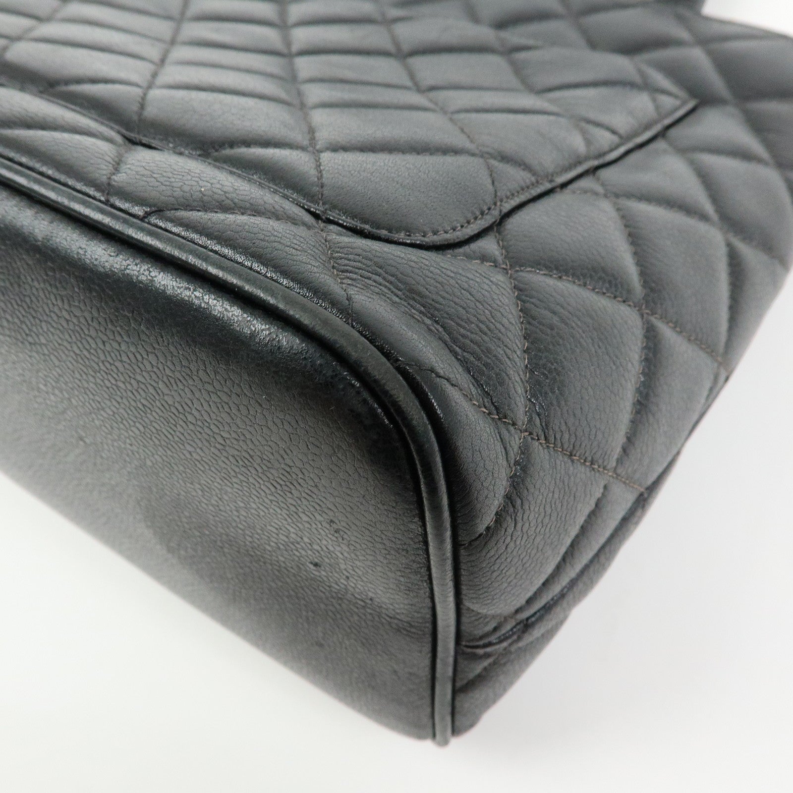 CHANEL Matelasse COCO Mark Medallion Tote Bag Hand Bag Black A01804