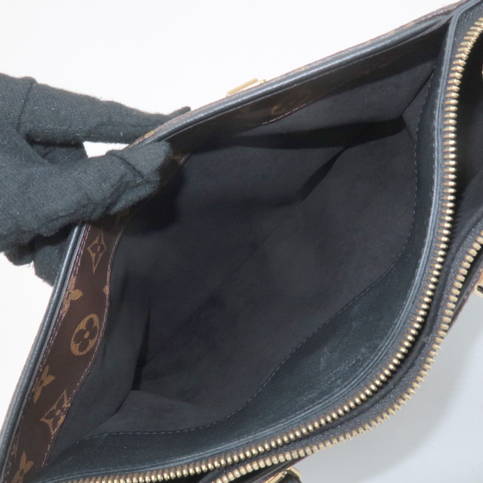 Louis Vuitton Monogram Pallas 2Way Hand Bag Noir M42756 Used