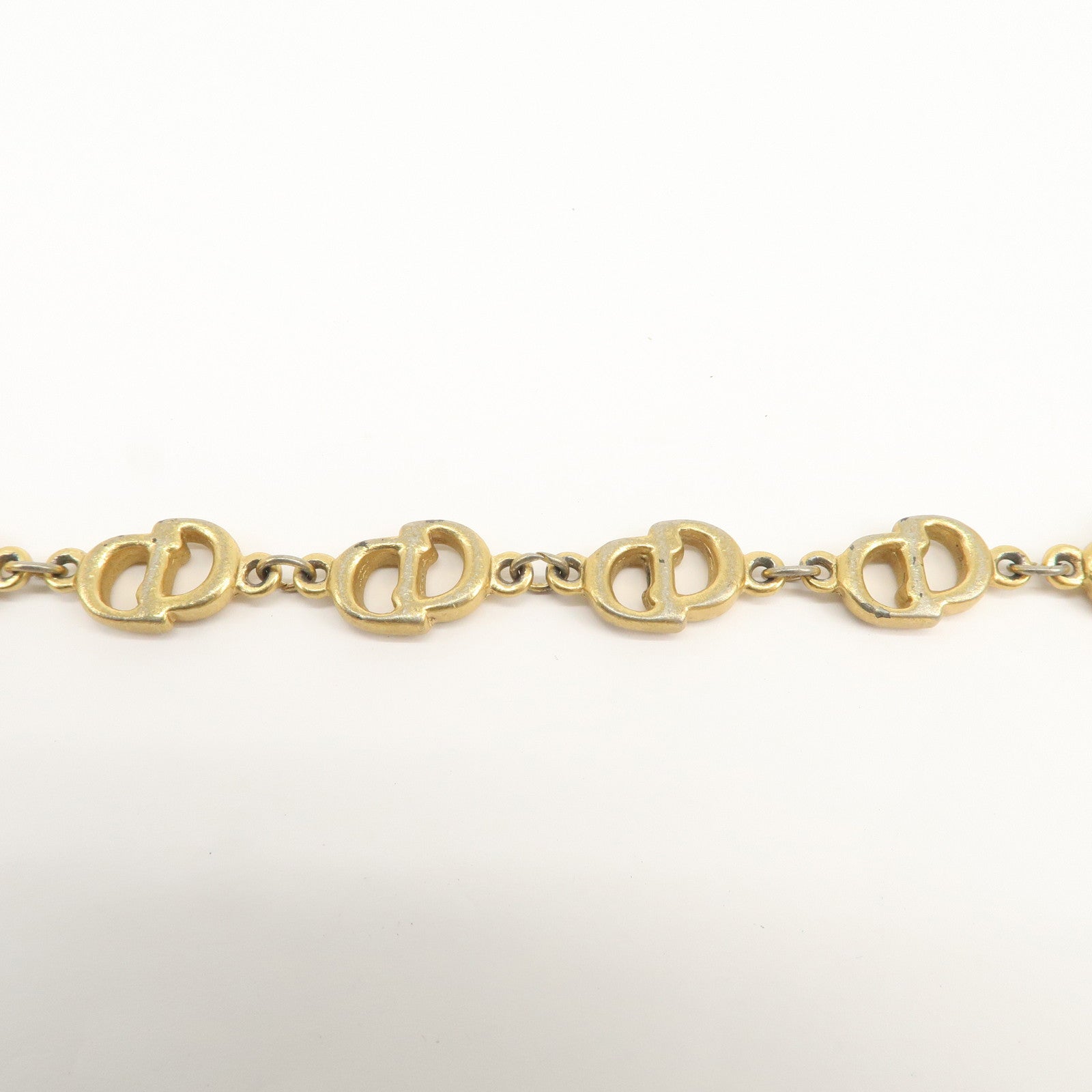 Christian Dior CD Logo Metal Bracelet Gold