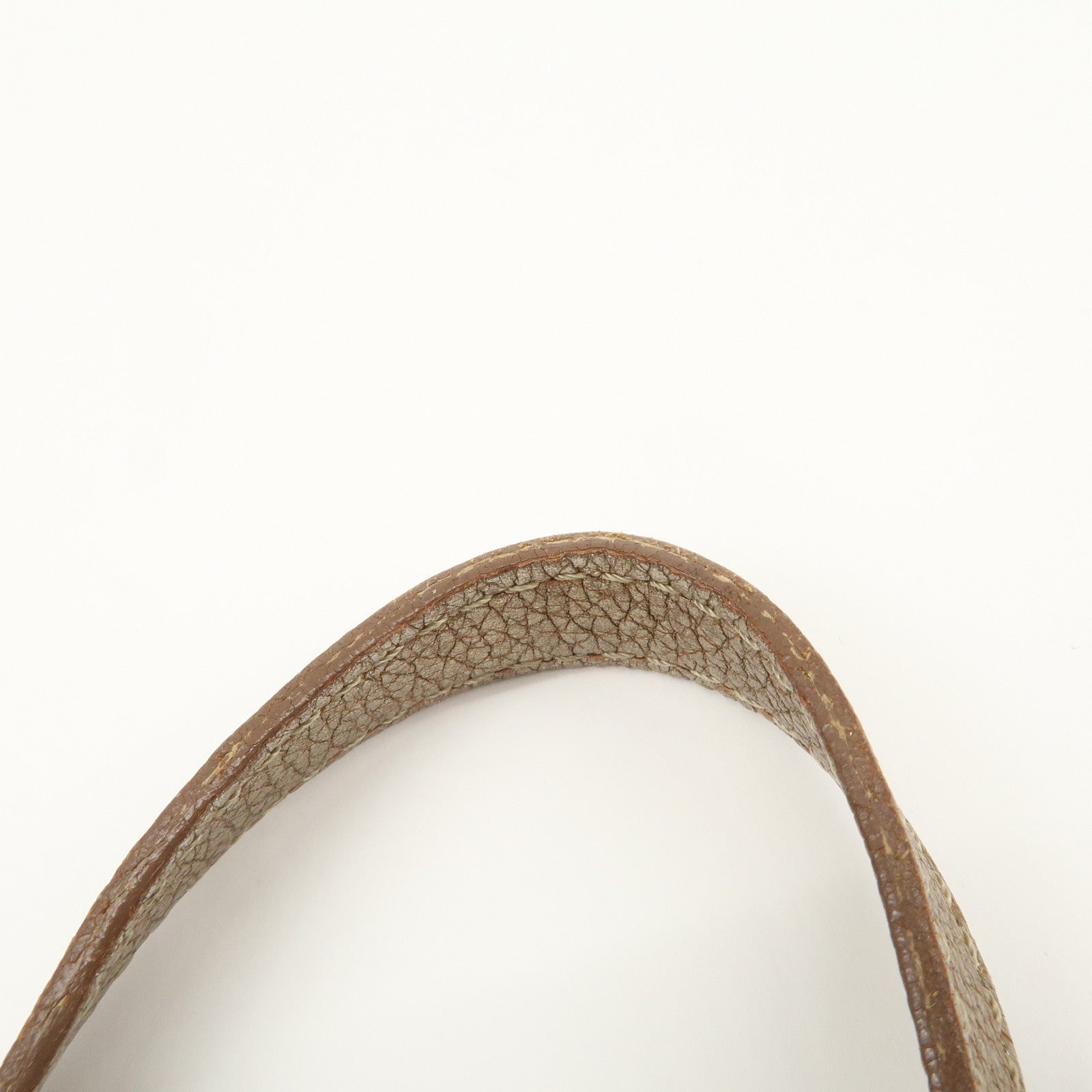 Chloe Logo Leather Shoulder Bag Hand Bag Gold Used