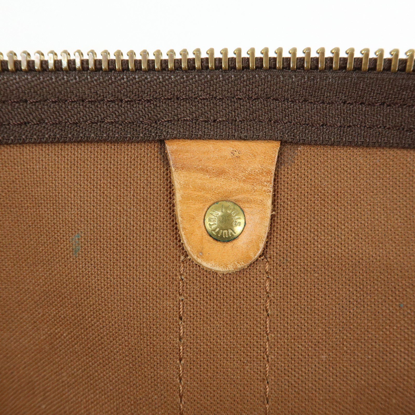 Louis Vuitton Monogram Keep All 45 Boston Bag Brown M41428