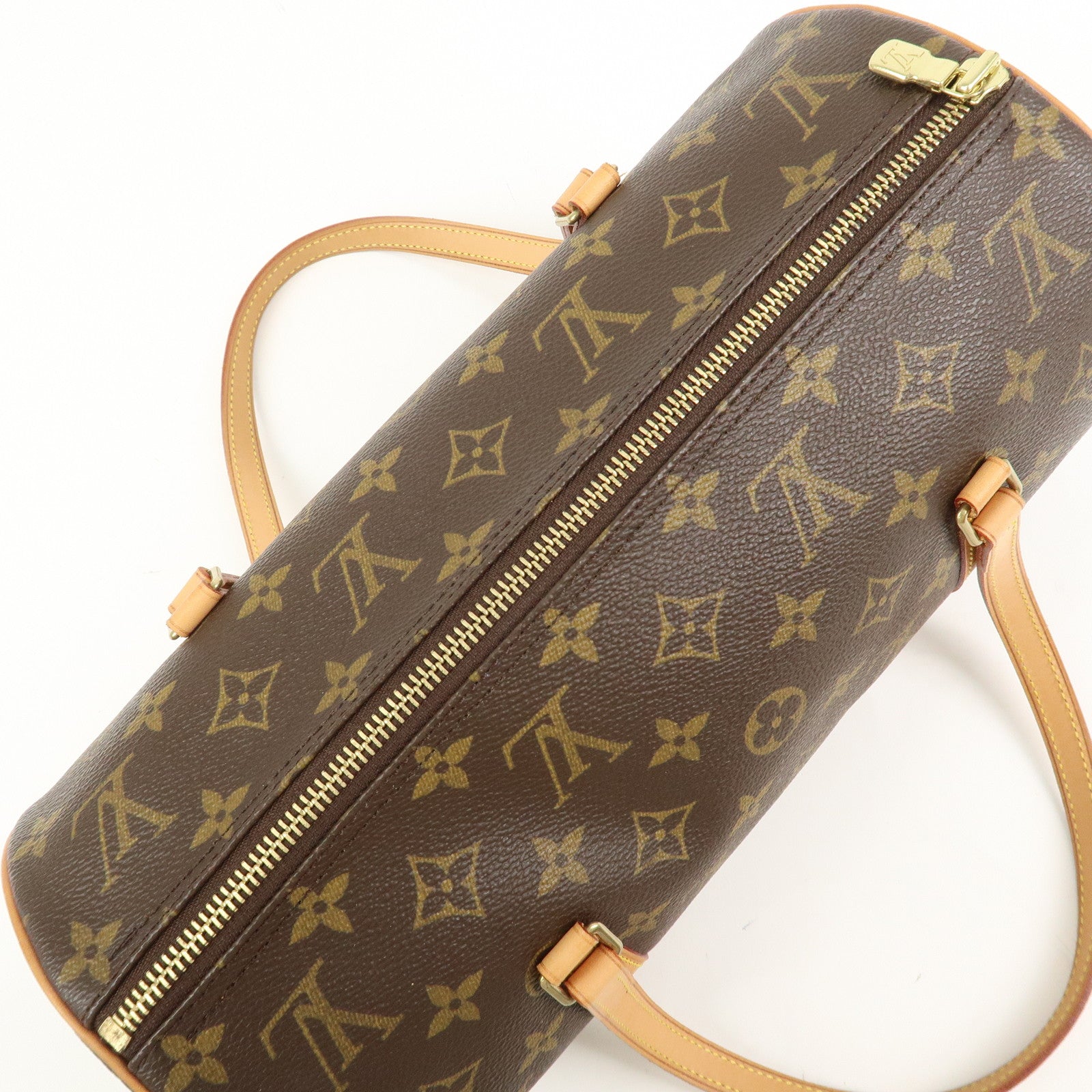 Louis Vuitton Monogram Papillon 30 Hand Bag New Style Brown M51385