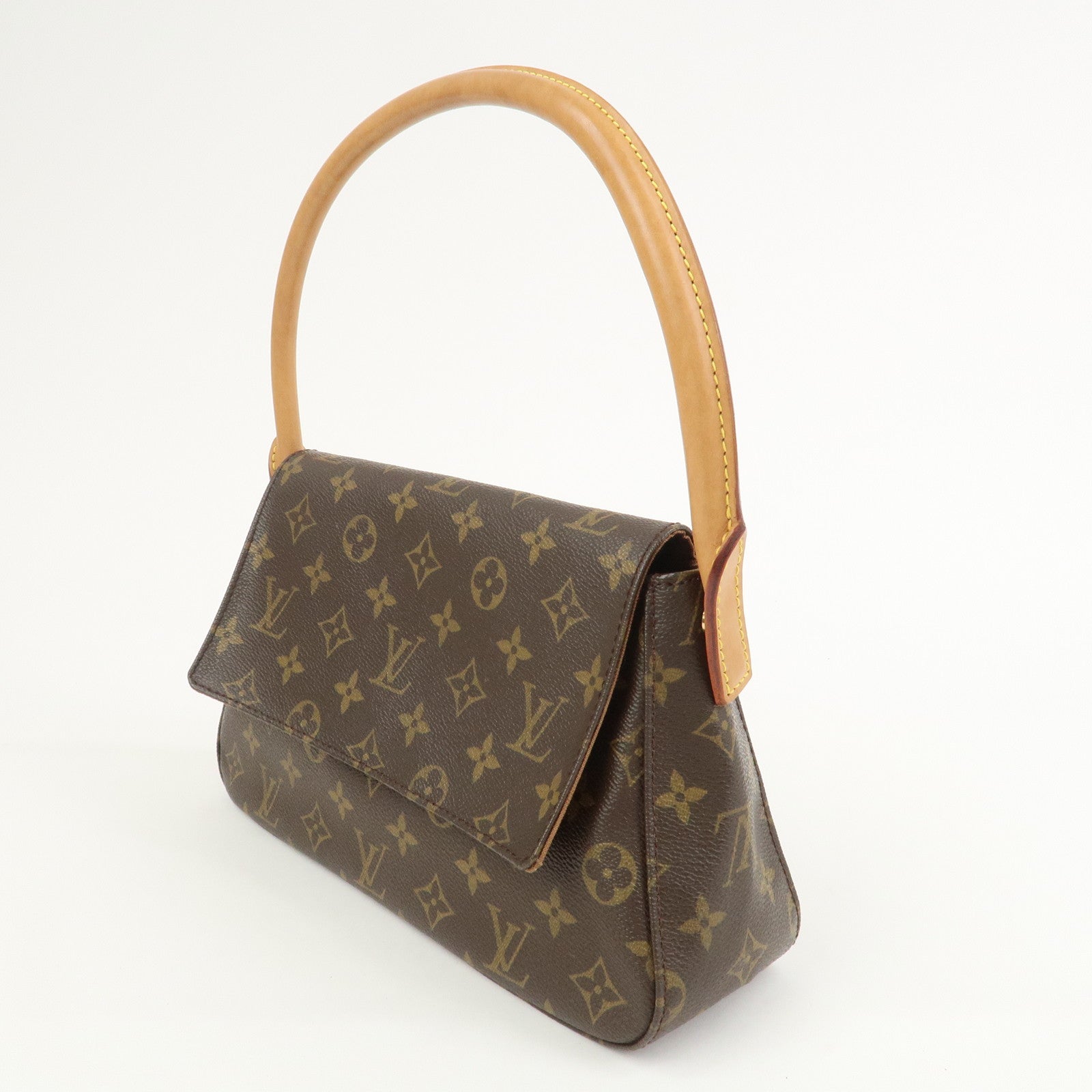 Louis Vuitton Monogram Mini Looping Shoulder Bag Brown M51147