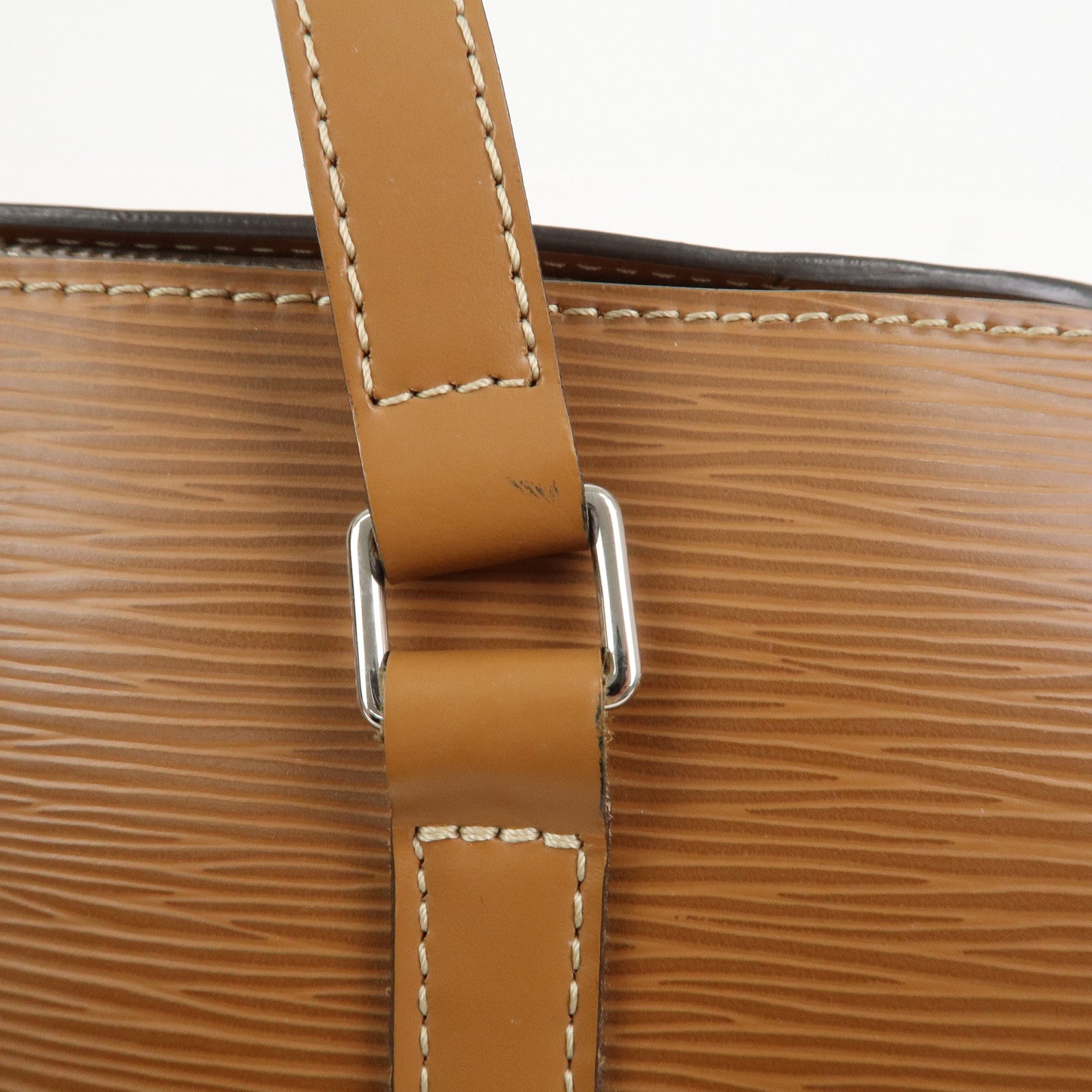 Louis Vuitton Epi Soufflot Hand Bag Shoulder Bag Zipang Gold M52228