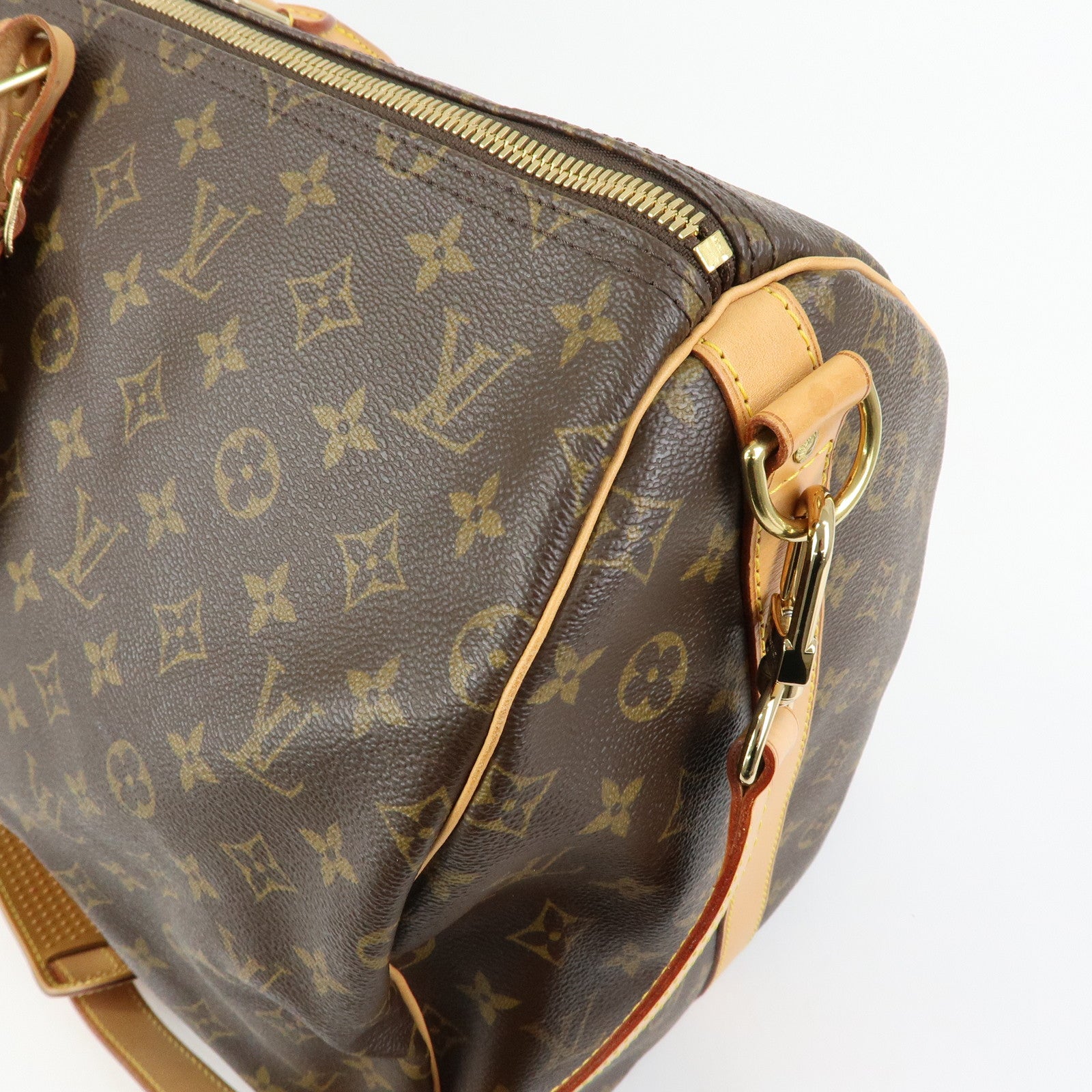 Louis Vuitton Monogram Keep All Bandouliere 55 Boston Bag M41414