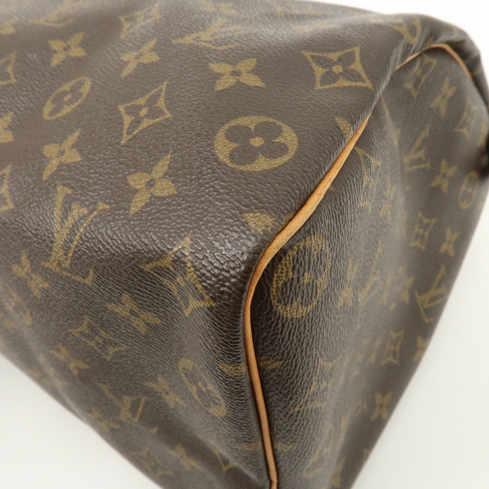 Louis Vuitton Monogram Speedy 35 Boston Bag Brown M41524
