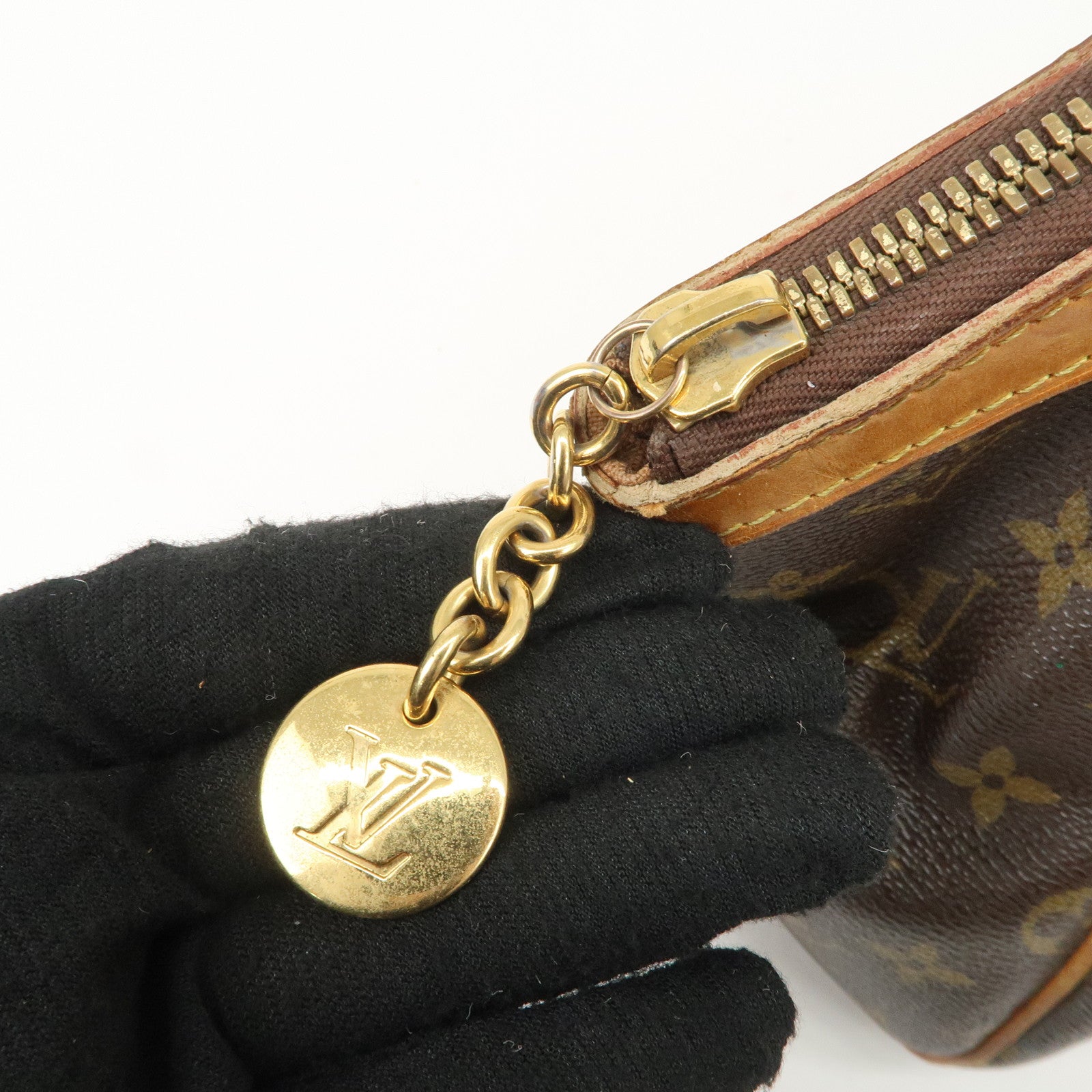 Louis Vuitton Monogram Tivoli PM Hand Bag Brown M40143 Used