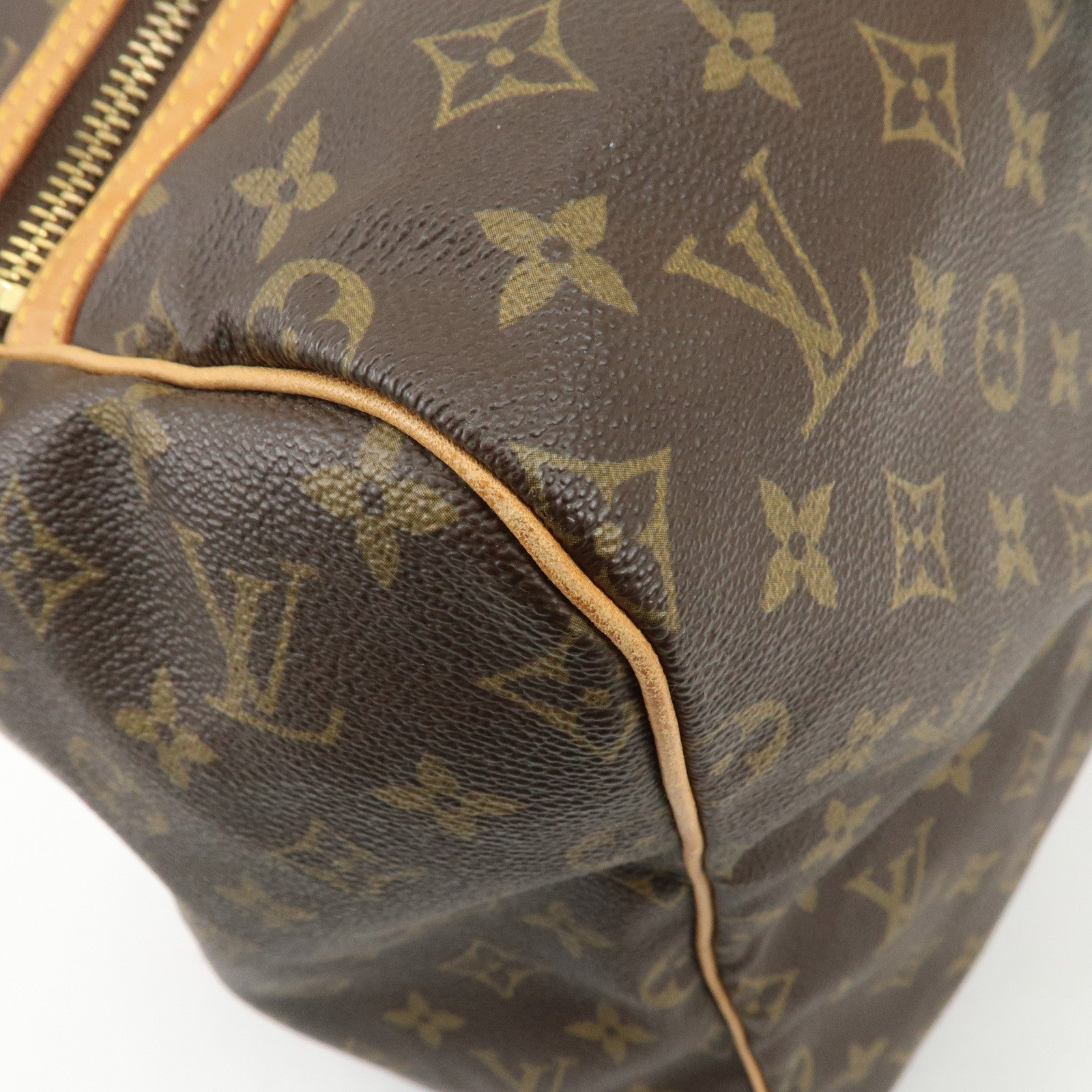 Louis Vuitton Monogram Sac Souple 55 Boston Bag Brown M41622