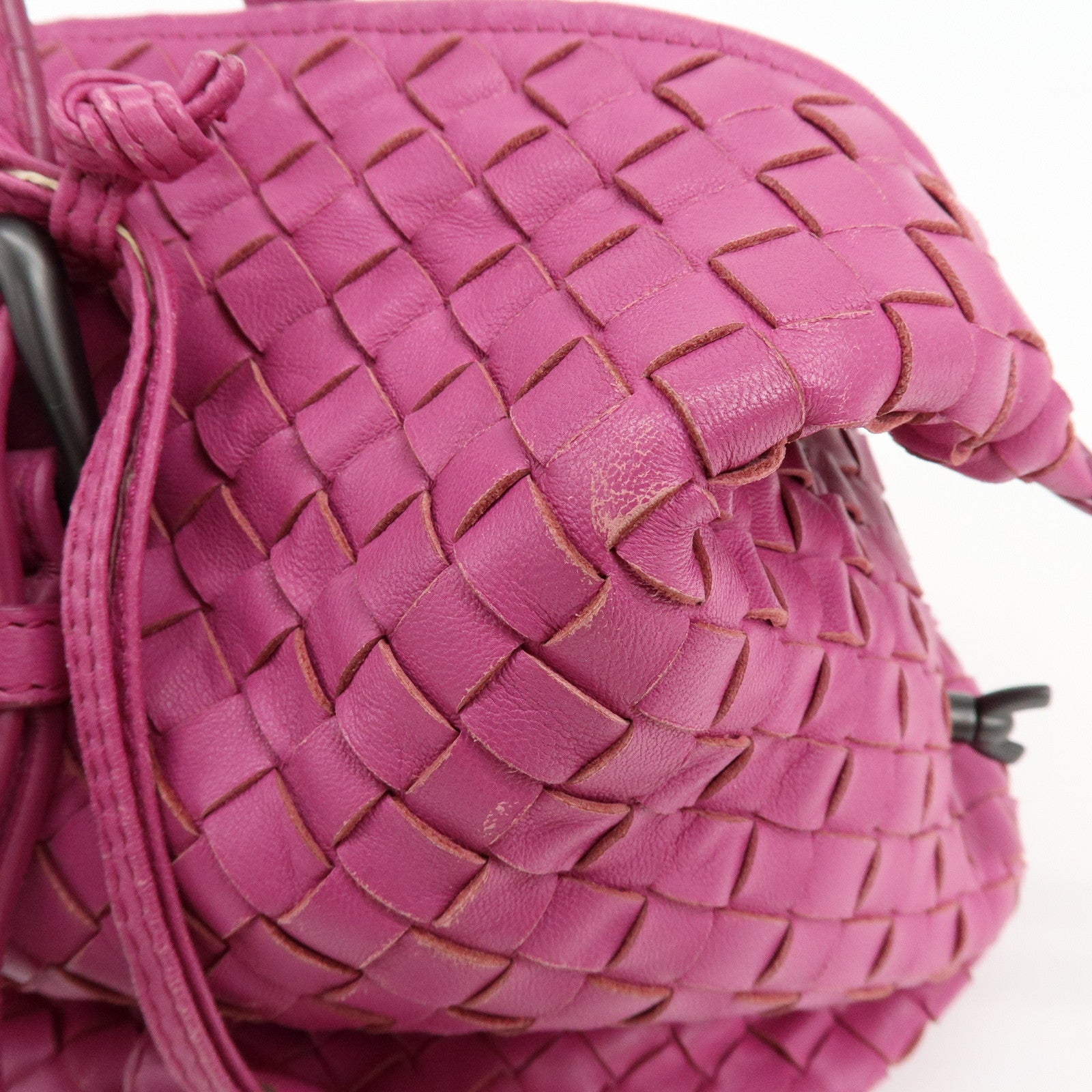 BOTTEGA VENETA Montaigne Lamb Skin Shoulder Bag Purple 272801