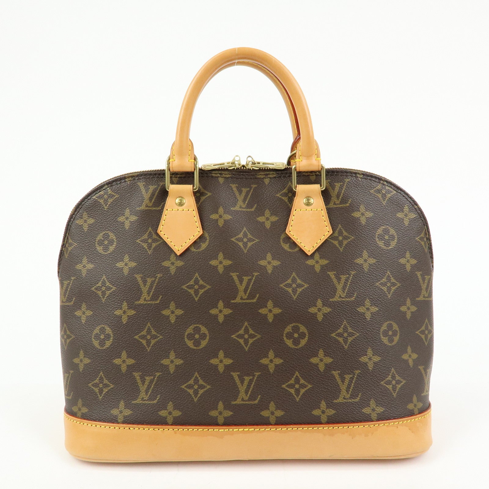 Louis Vuitton Monogram Alma Hand Bag Brown M51130