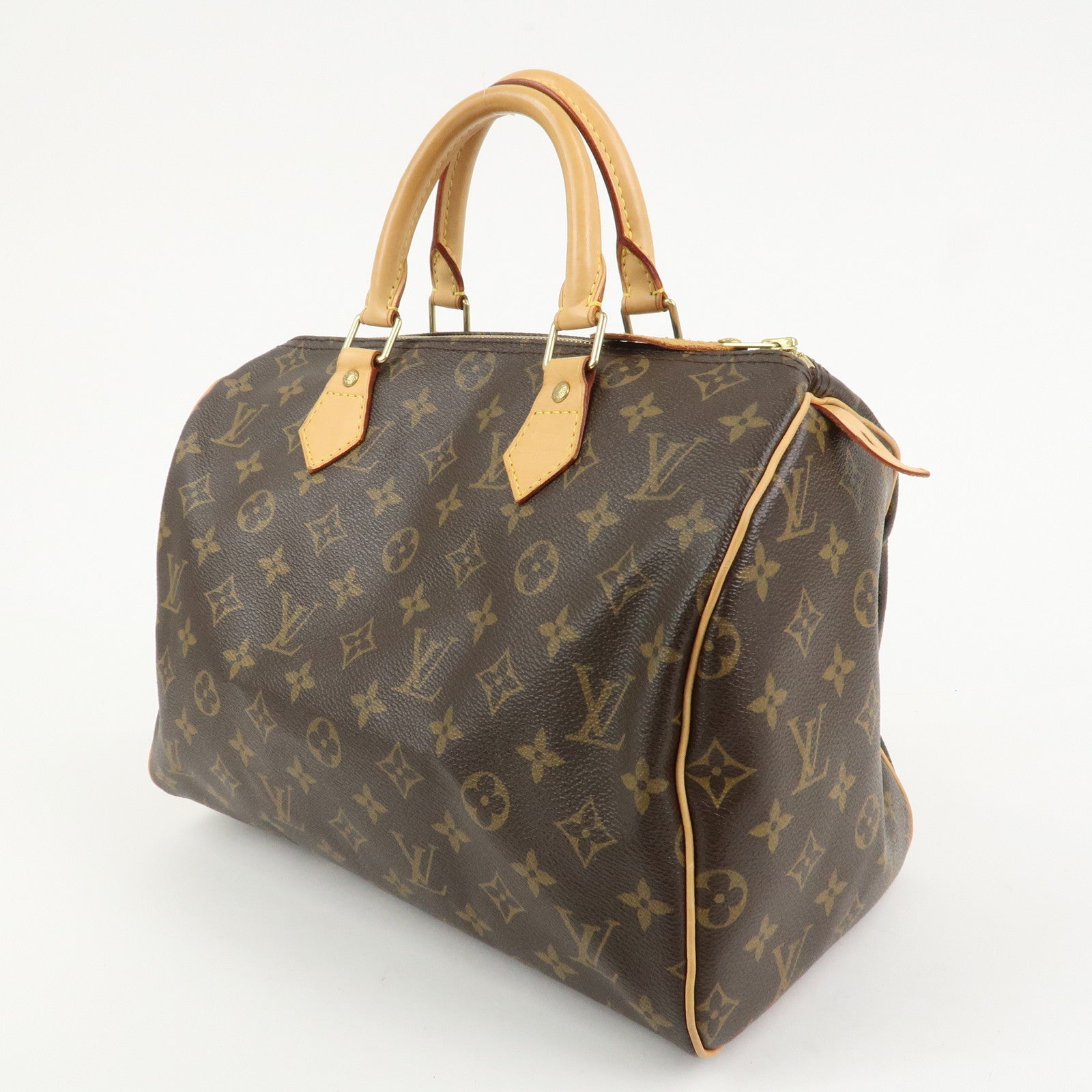 Louis Vuitton Monogram Speedy 30 Boston Bag Hand Bag Brown M41526