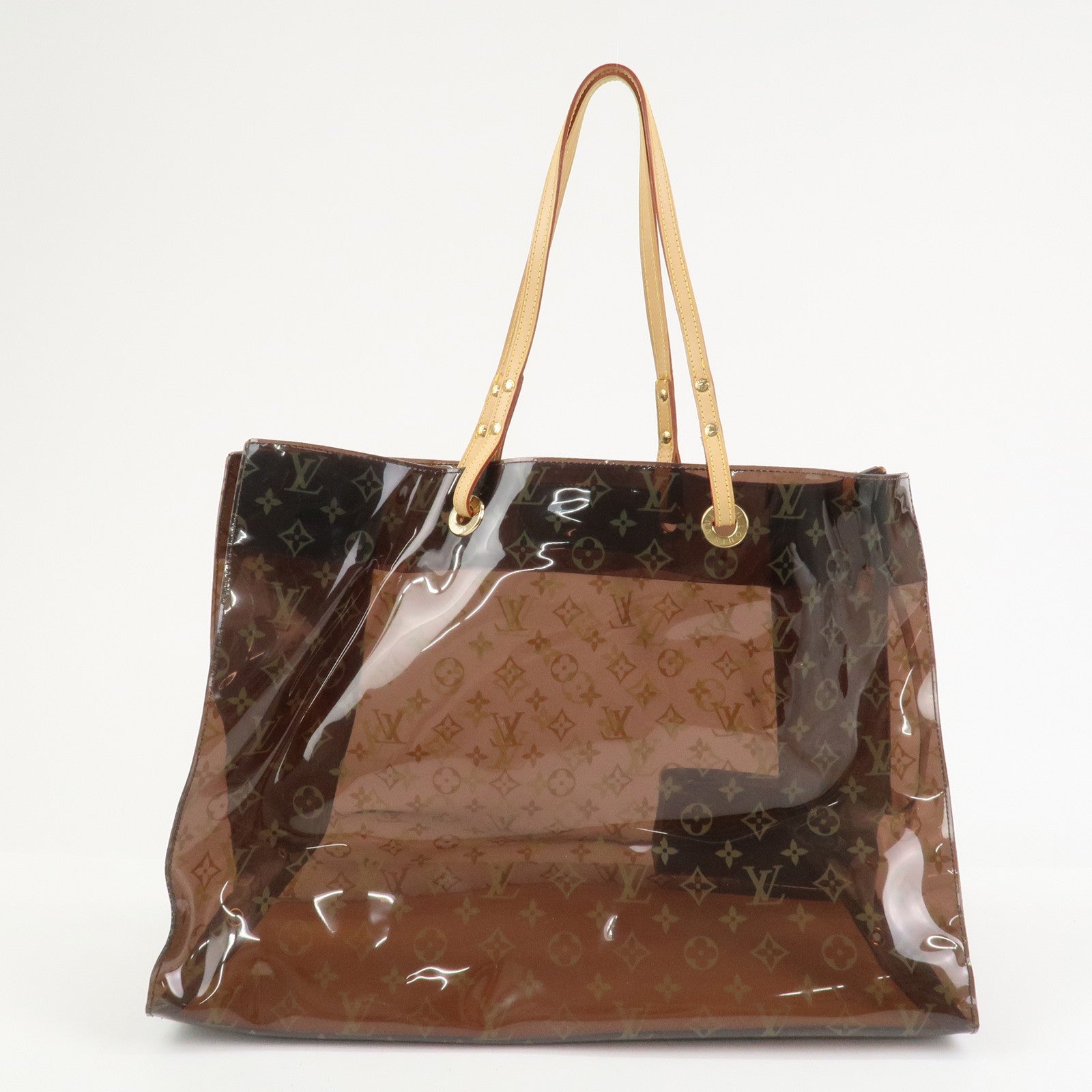 Louis Vuitton Monogram Cabas Cruise Vinyl Tote Bag Brown M50500