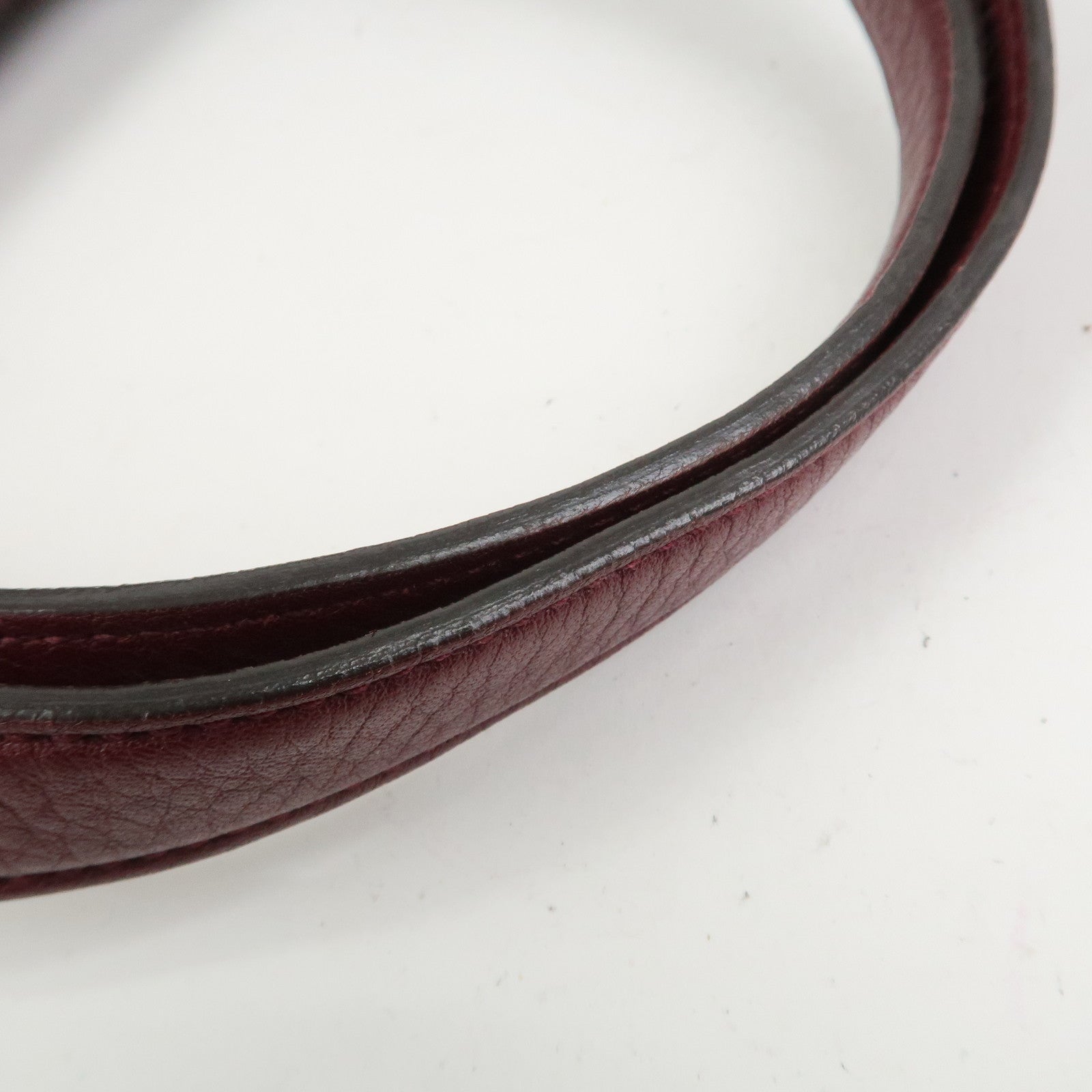 GUCCI Bamboo Guccissima Leather 2Way Bag Hand Bag Wine Red 355772