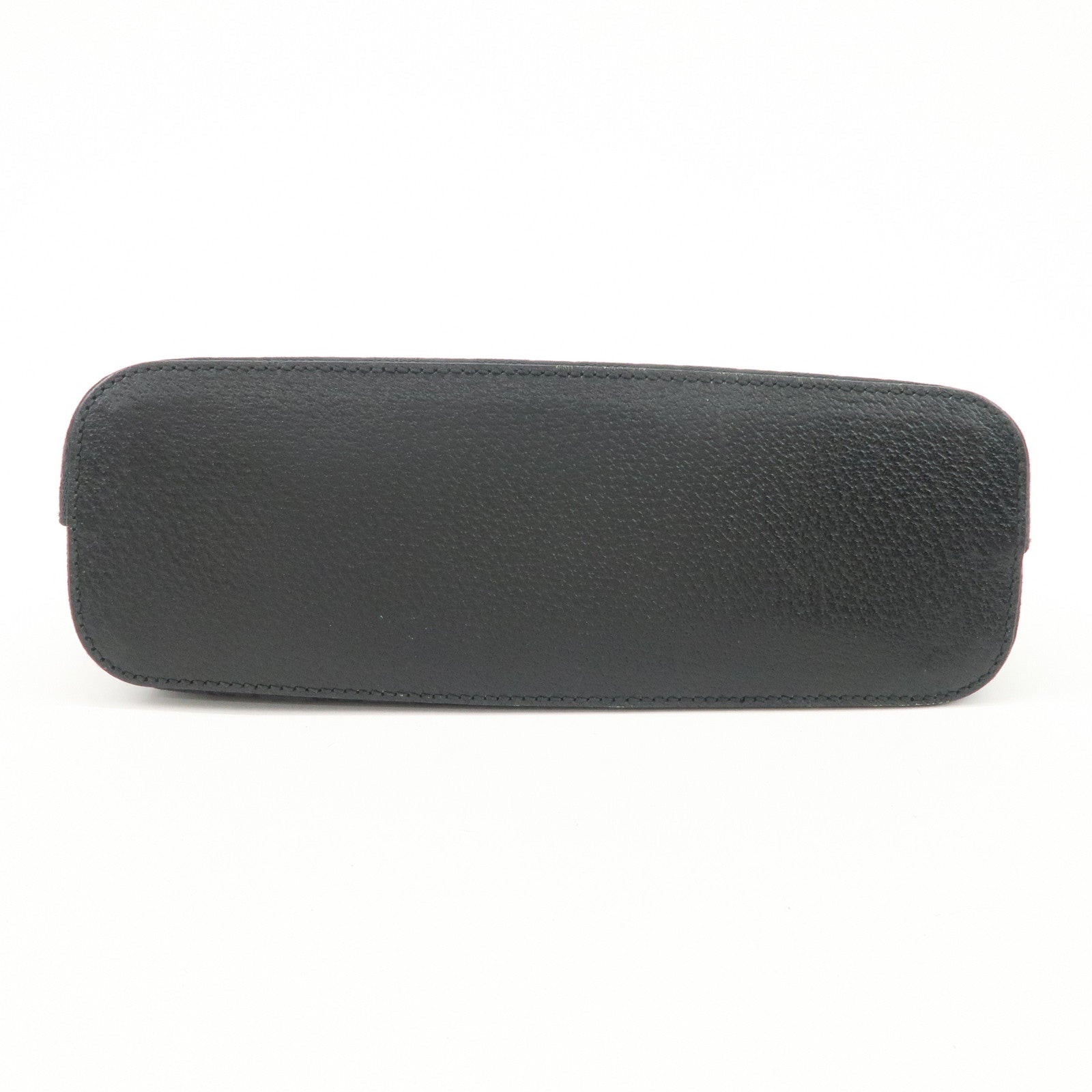 GUCCI GG Canvas Leather Shoulder Bag Hand Bag Black 115003