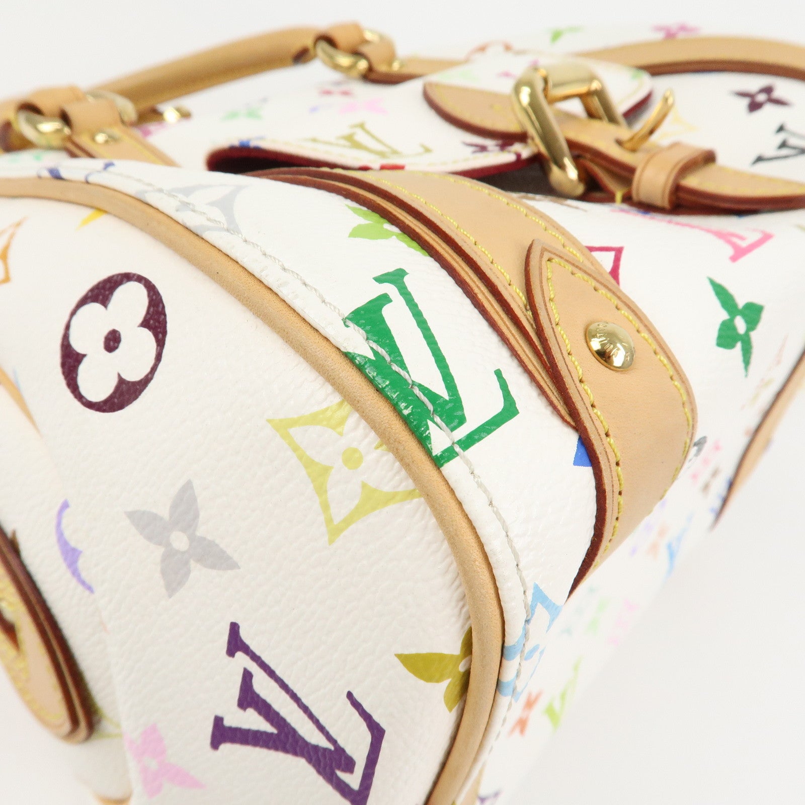 Louis Vuitton Monogram Multicolor Priscilla Hand Bag Blanc M40096