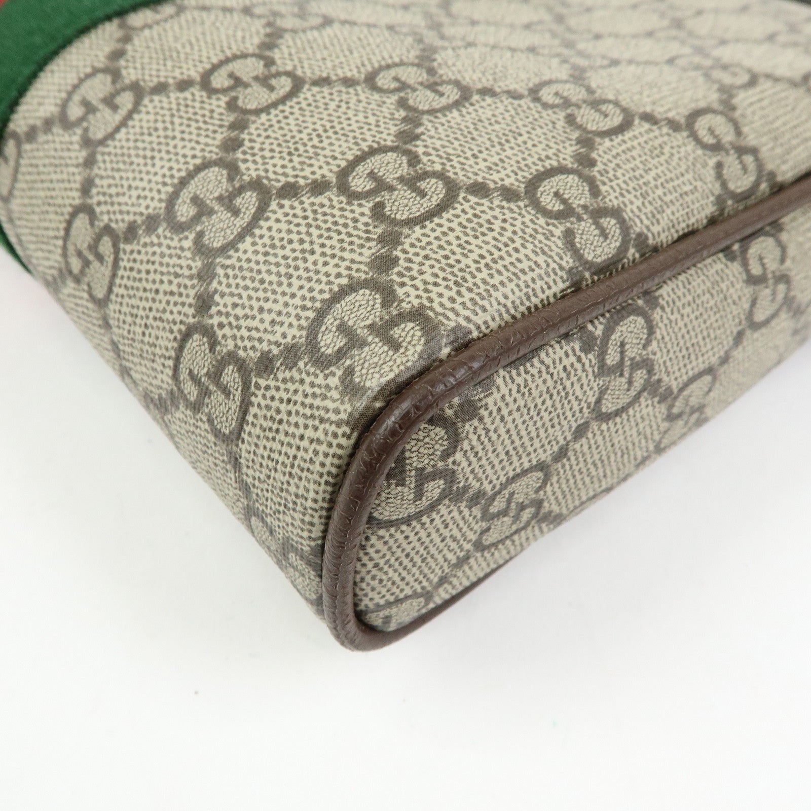 GUCCI Ophidia GG Supreme Canvas Leather Shoulder Bag Beige 547926