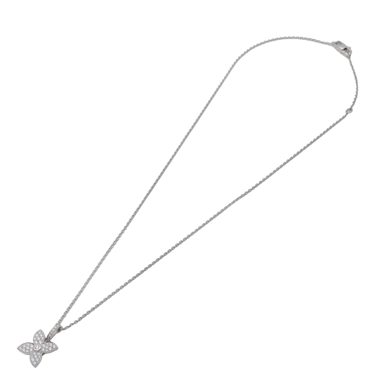 Louis Vuitton Diamond Necklace Pendentif Craquant PM K18 750WG