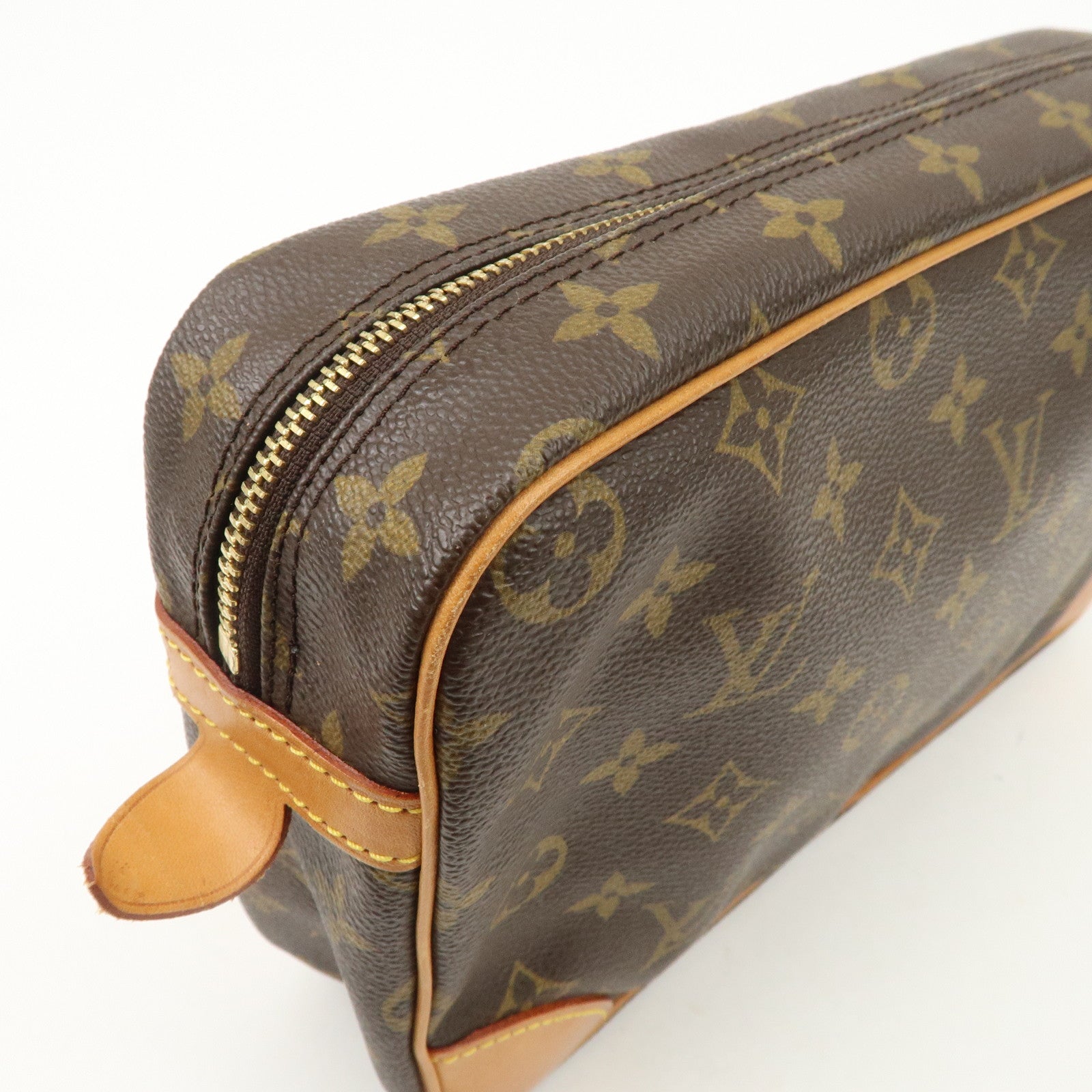 Louis Vuitton Monogram Compiegne 28 Pouch Clutch Bag Brown M51845 Used