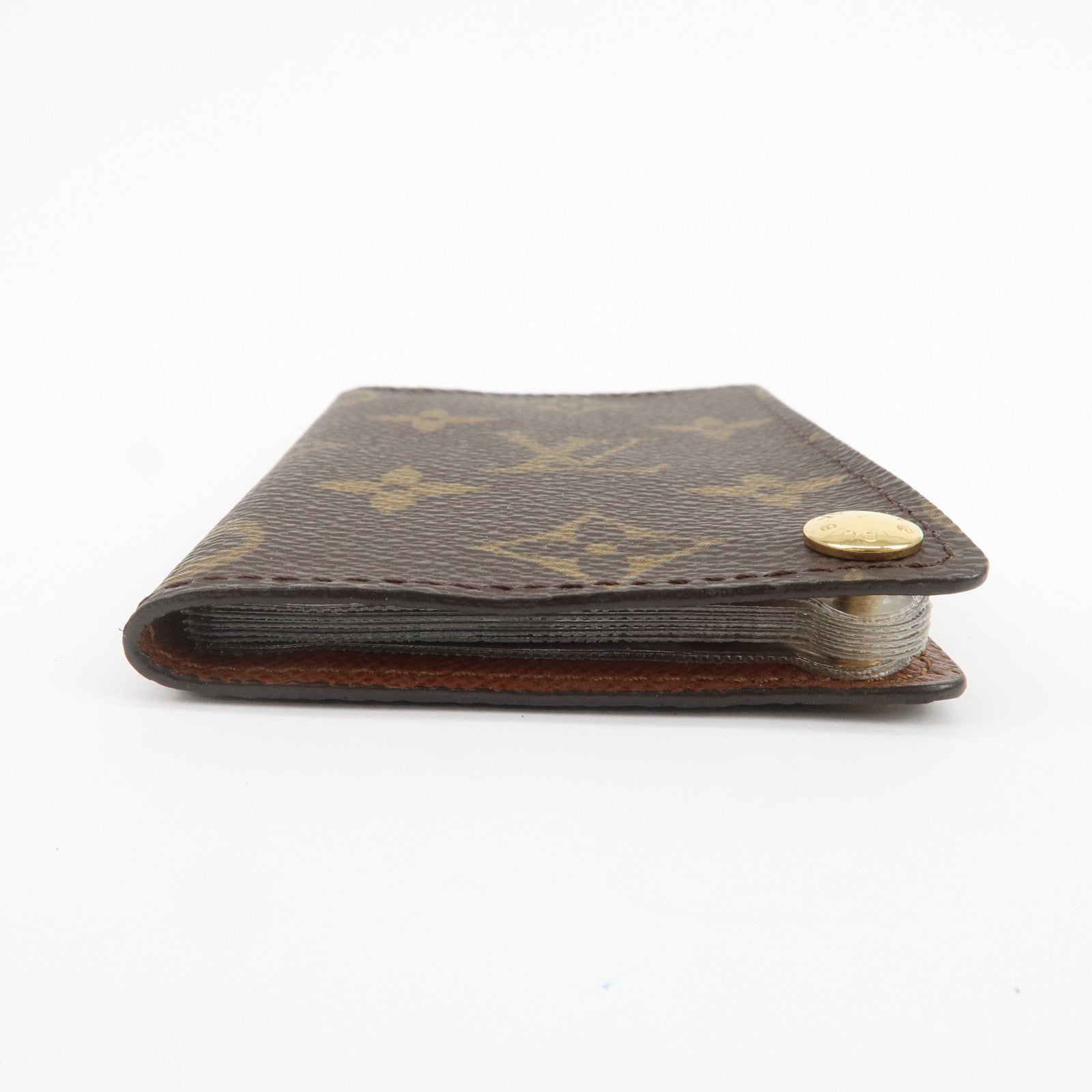 Louis Vuitton Monogram Porte Cartes Credit Pression Brown M60937