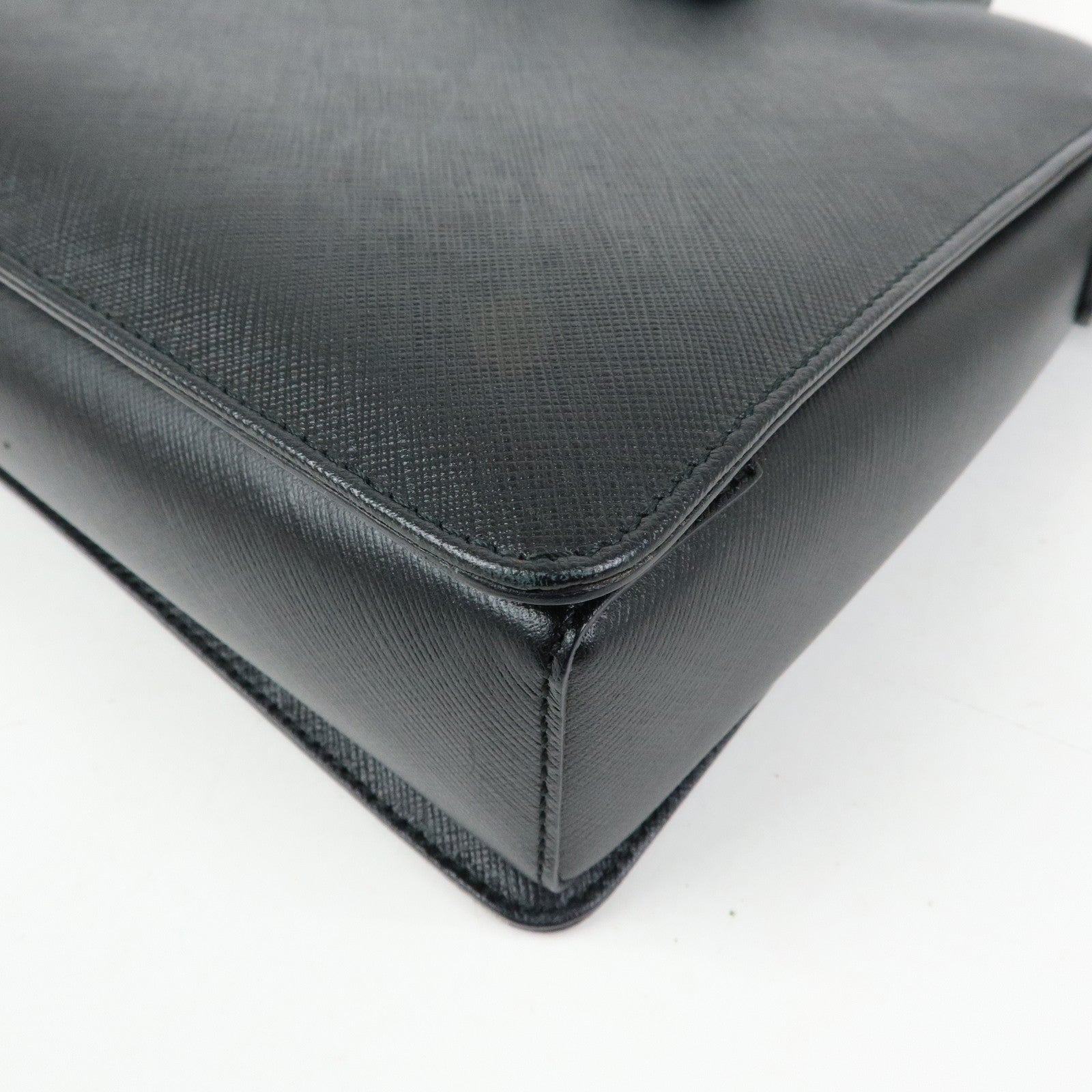 Ferragamo Vara Ribbon Leather 2Way Bag Hand Bag Black